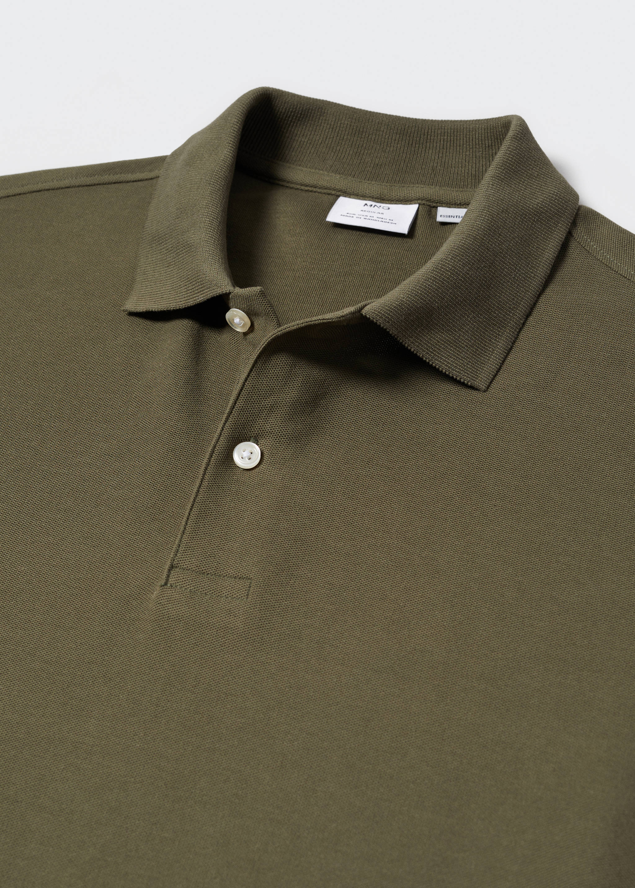 100% cotton pique polo shirt - Details of the article 8