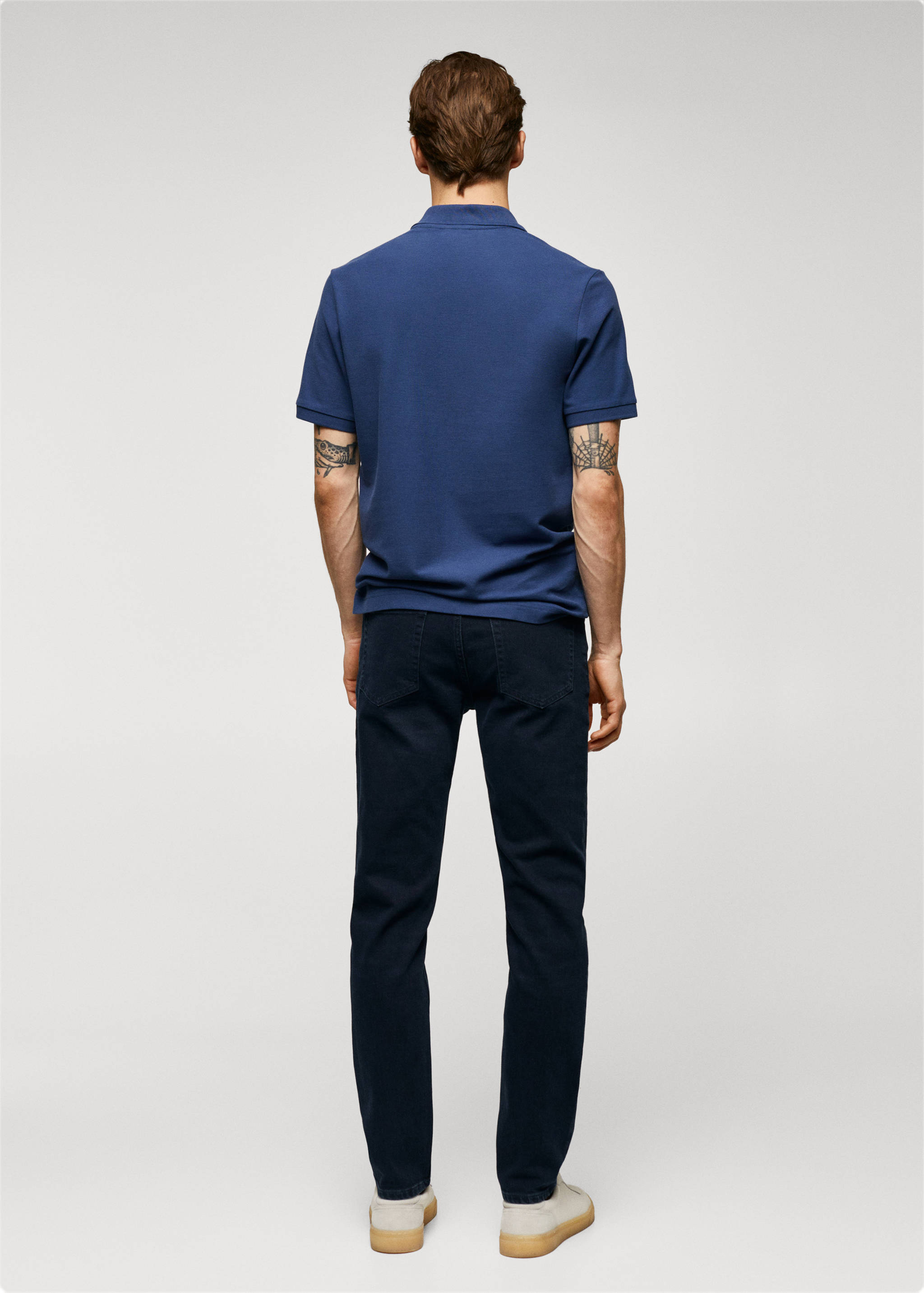 100% cotton pique polo shirt - Reverse of the article