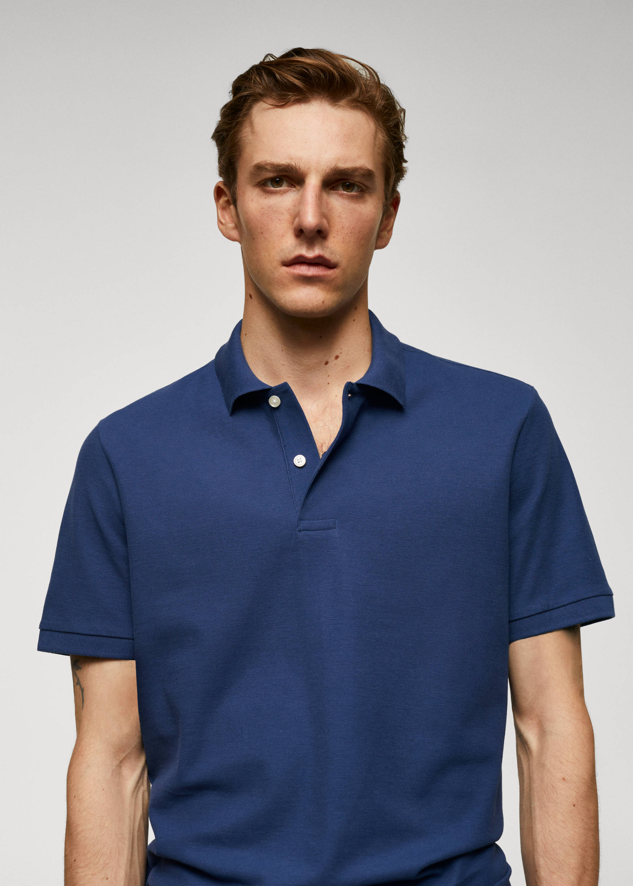 100% cotton pique polo shirt - Details of the article 1