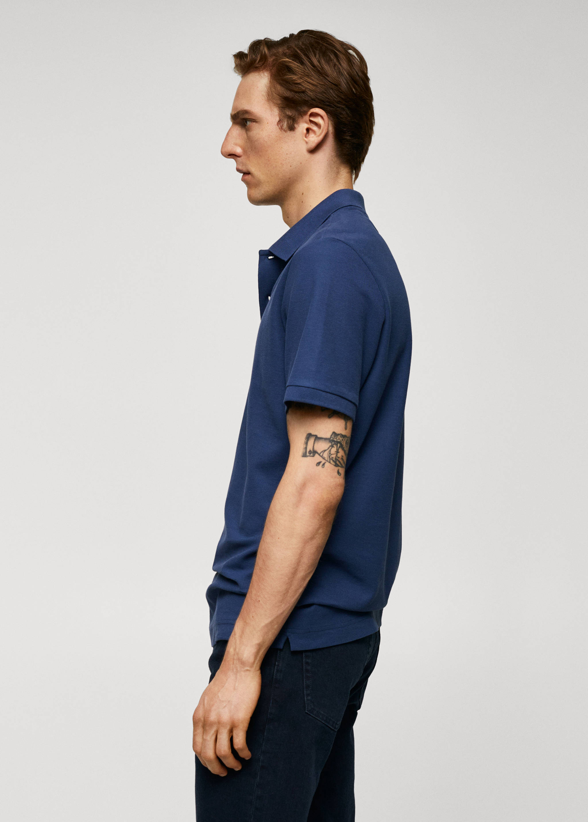 100% cotton pique polo shirt - Details of the article 2