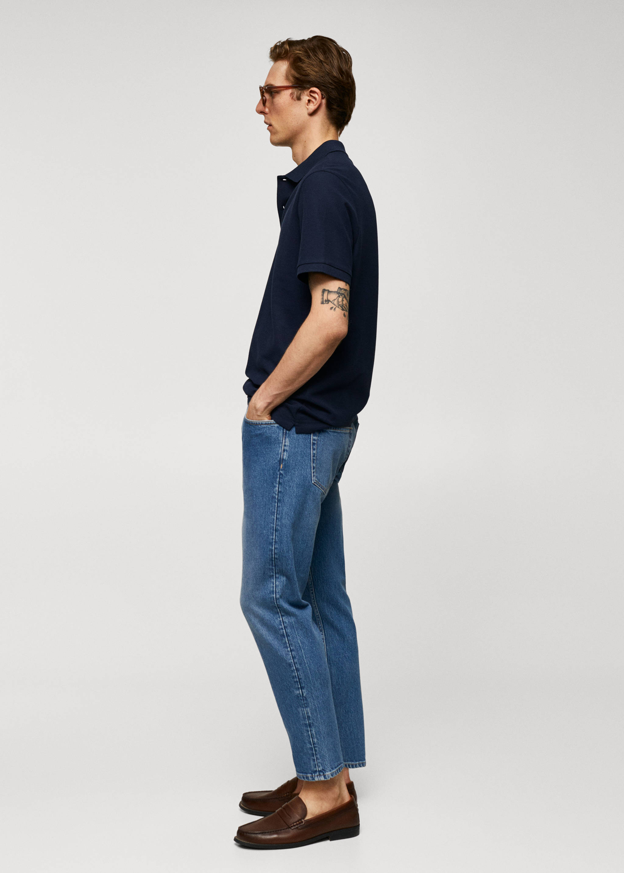 100% cotton pique polo shirt - Details of the article 2