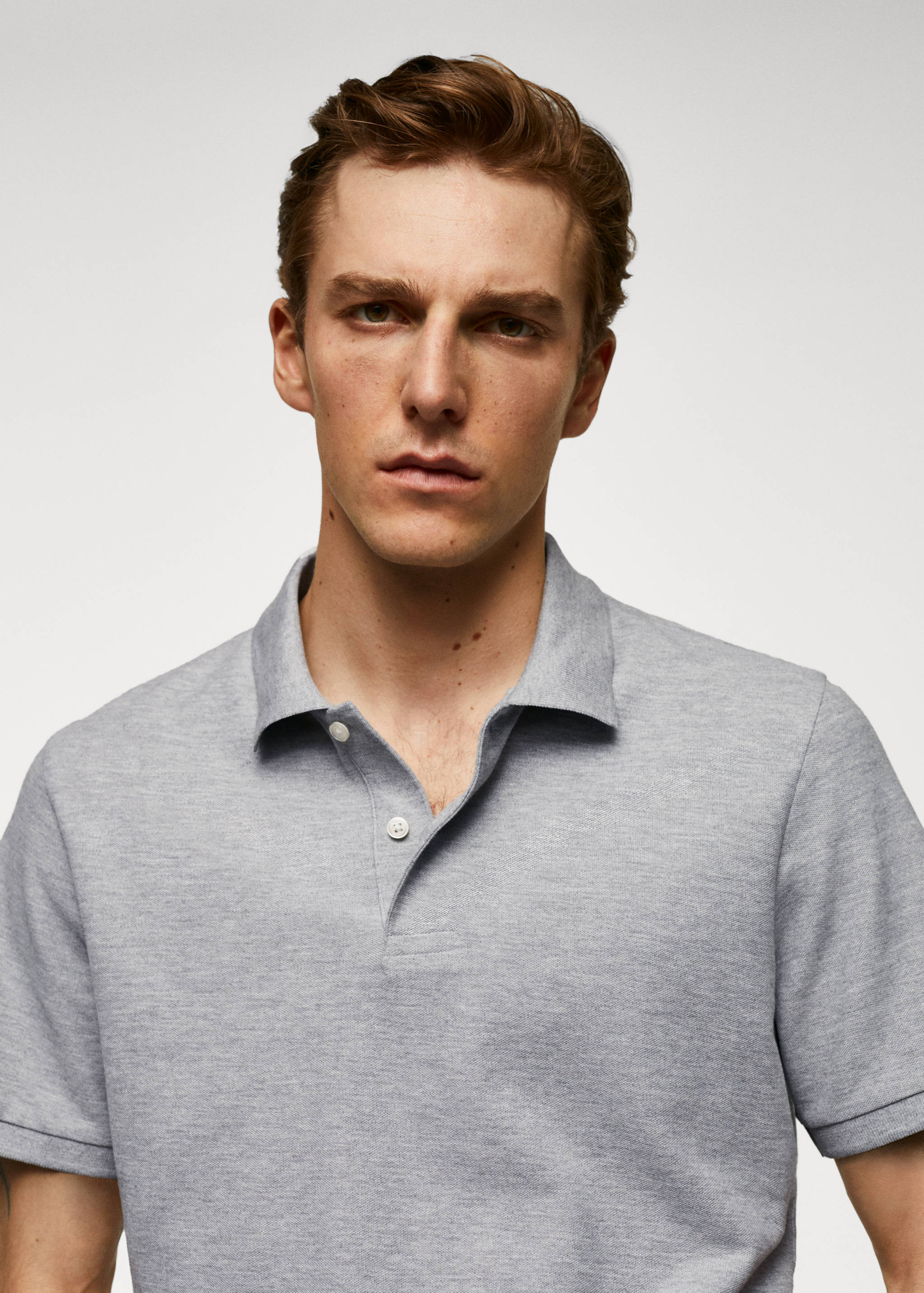 100% cotton pique polo shirt - Details of the article 1