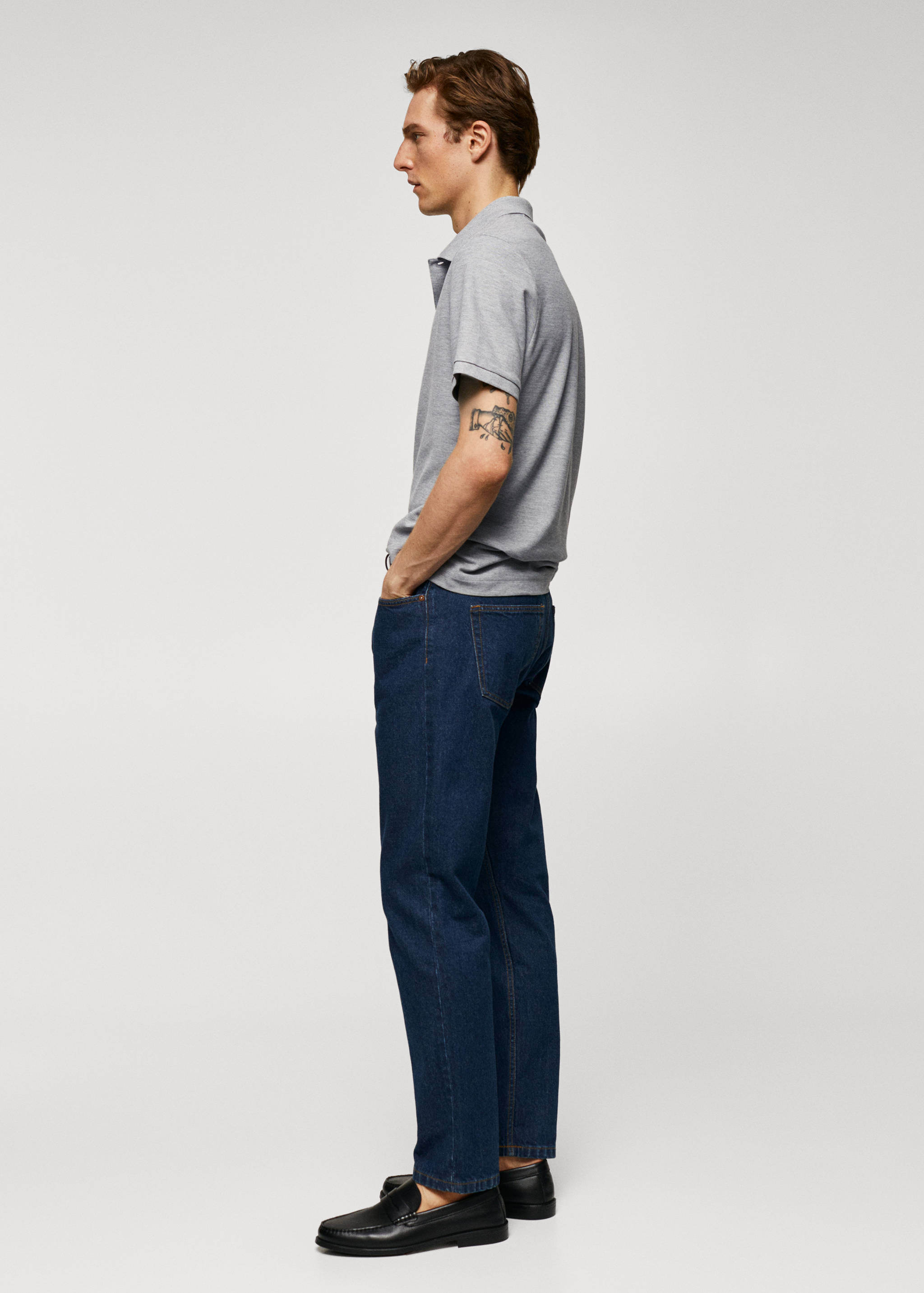 100% cotton pique polo shirt - Details of the article 2