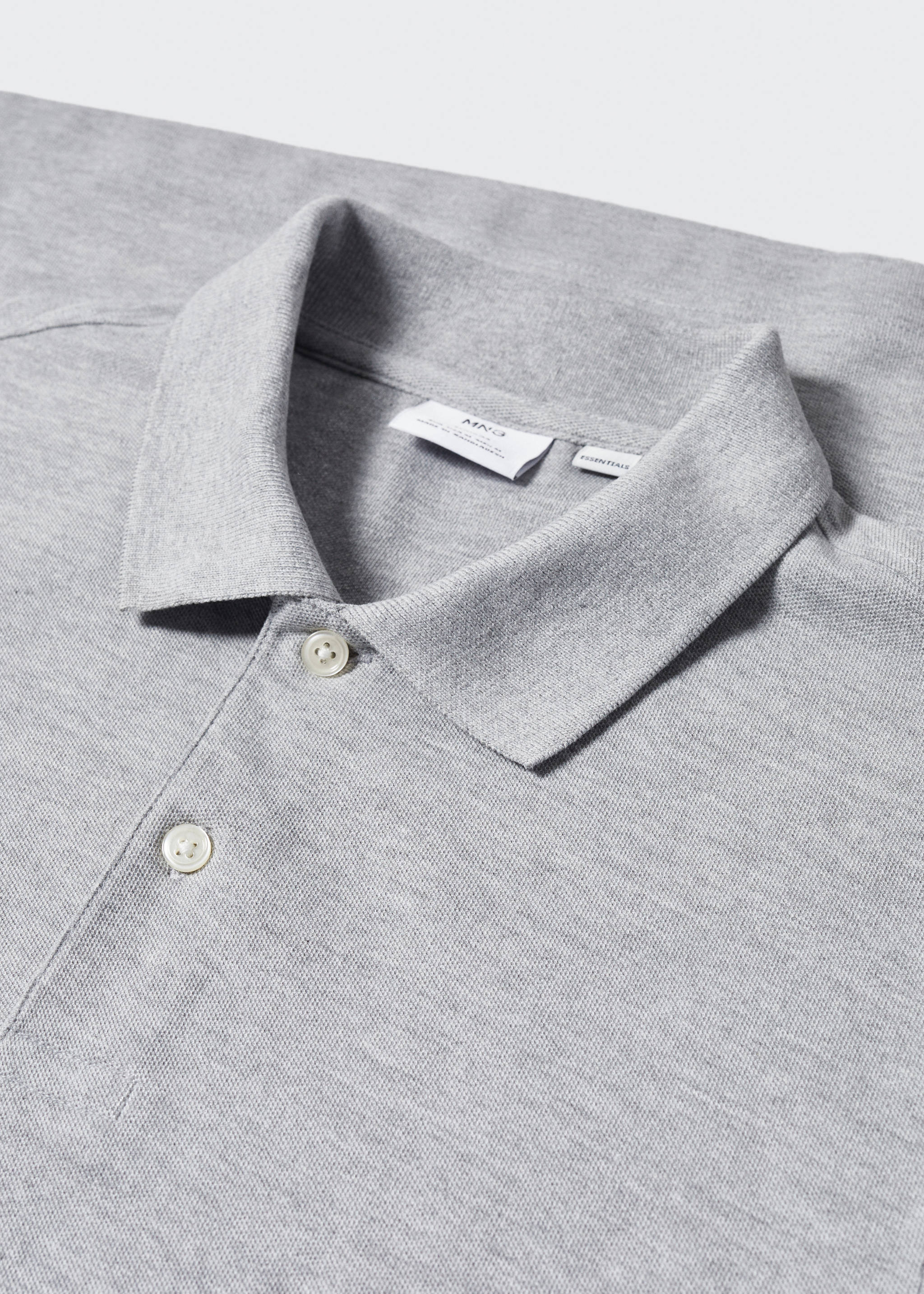 100% cotton pique polo shirt - Details of the article 8