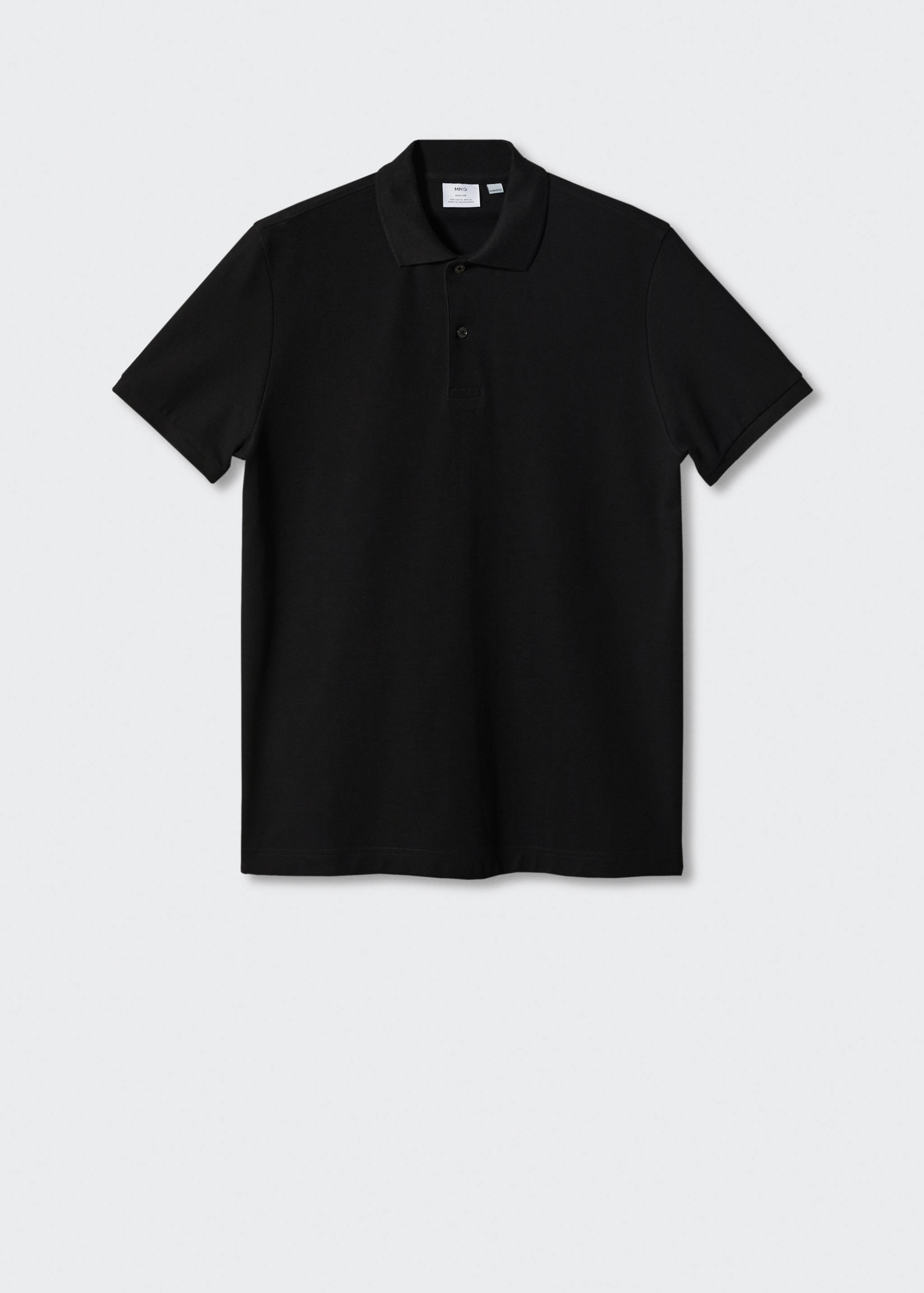 100% cotton pique polo shirt - Article without model