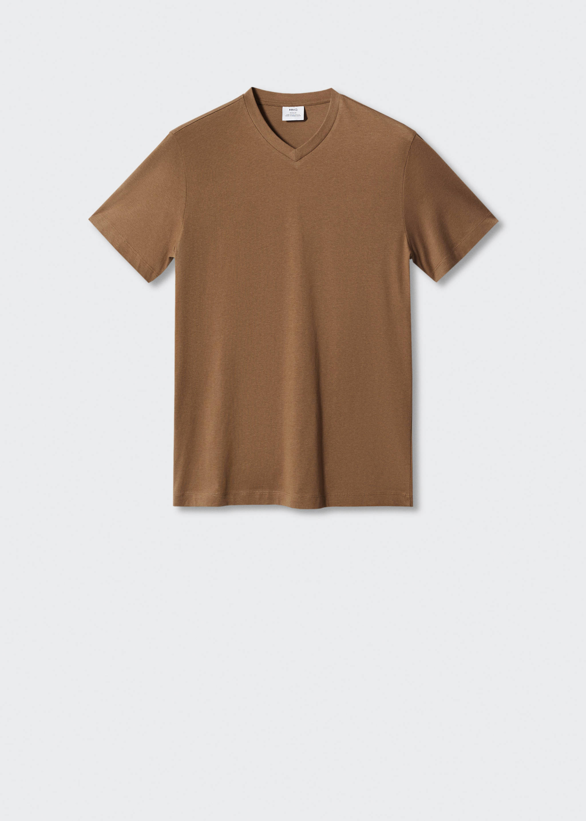 Basic cotton V-neck T-shirt - Article without model