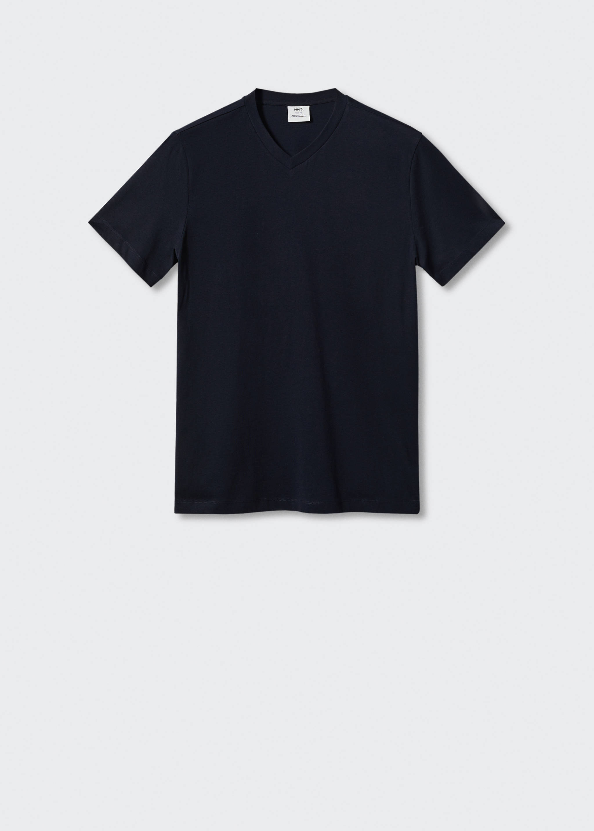 T-shirt basique coton col V - Article sans modèle