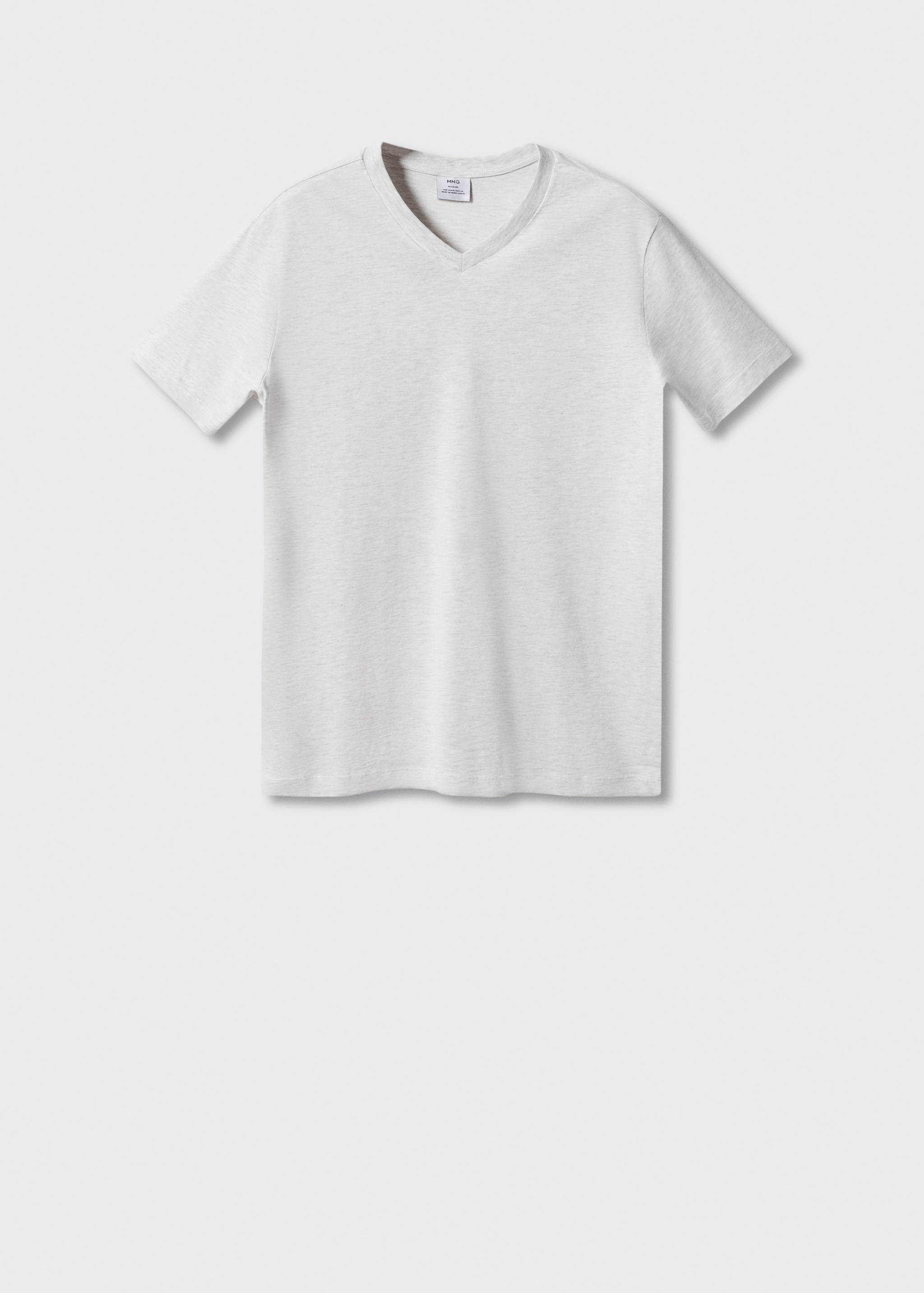 T-shirt basique coton col V - Article sans modèle