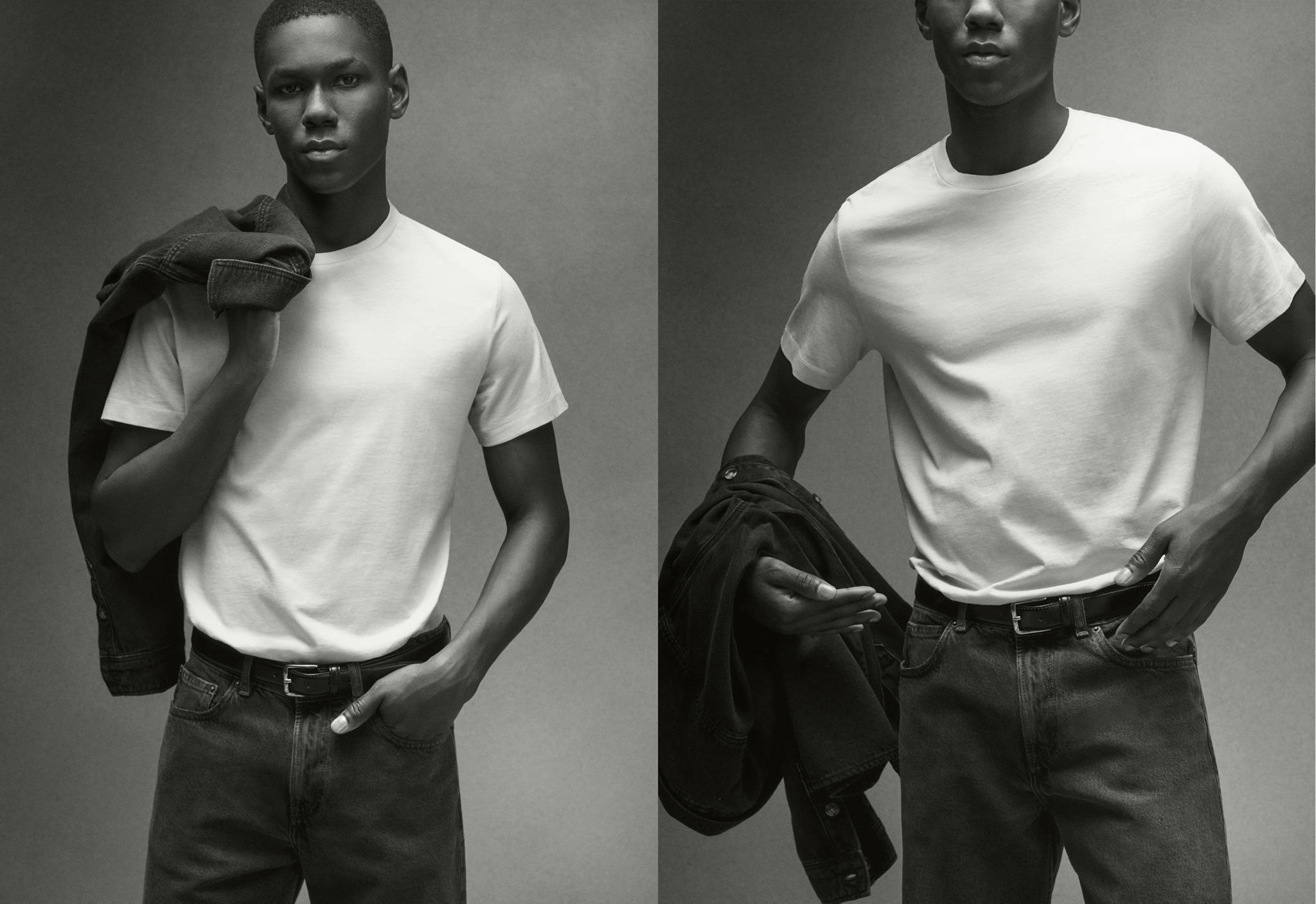 Basic cotton stretch t-shirt - Panoramic plane