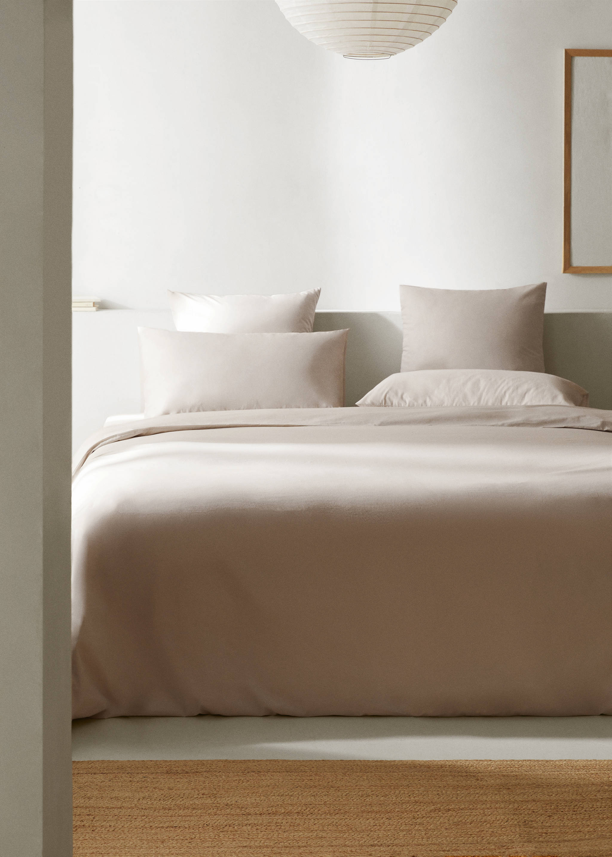 Housse de couette percale de coton 300 fils lit 135 cm - Plan général