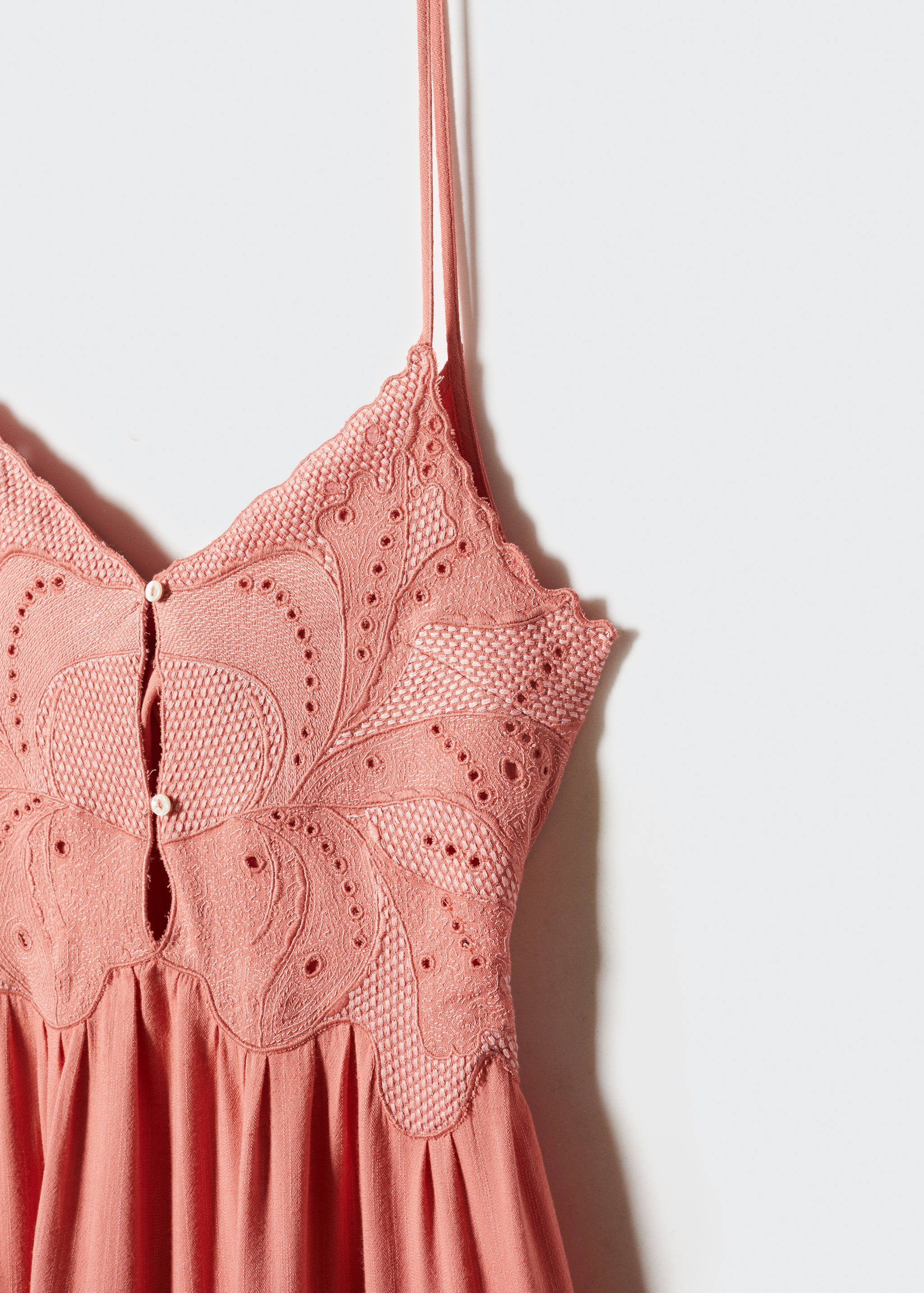 Embroidered flared dress - Details of the article 8