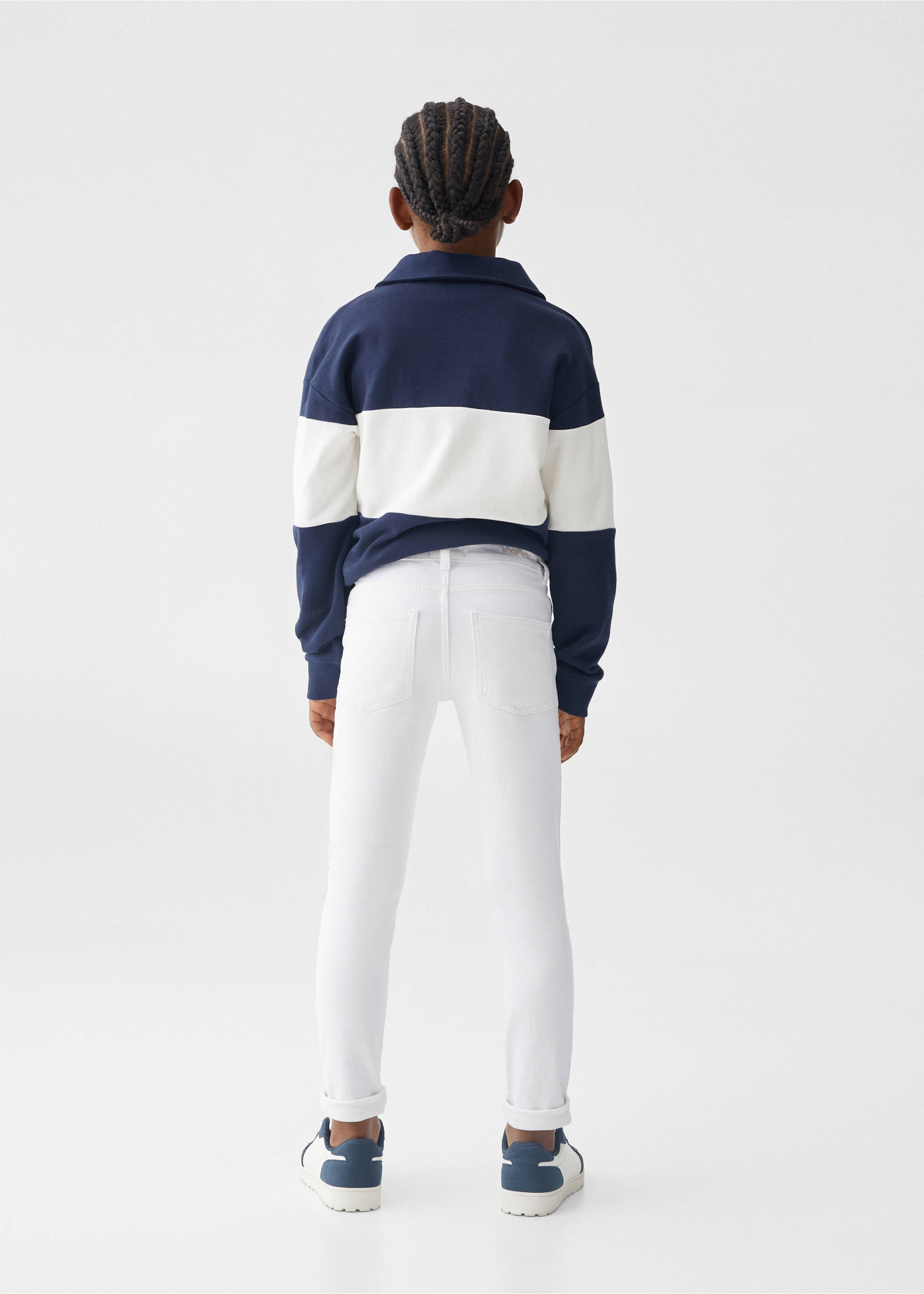 Slim-fit jeans - Reverse of the article, White. Ref: 57012522-00.