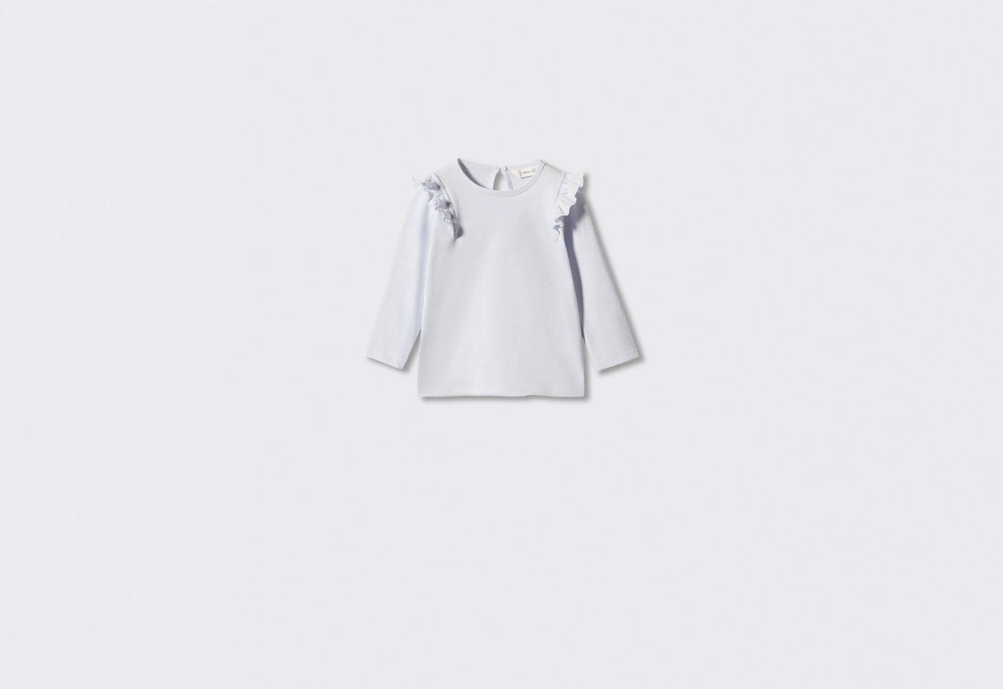Long -sleeved t-shirt with ruffles - Панорамний  план