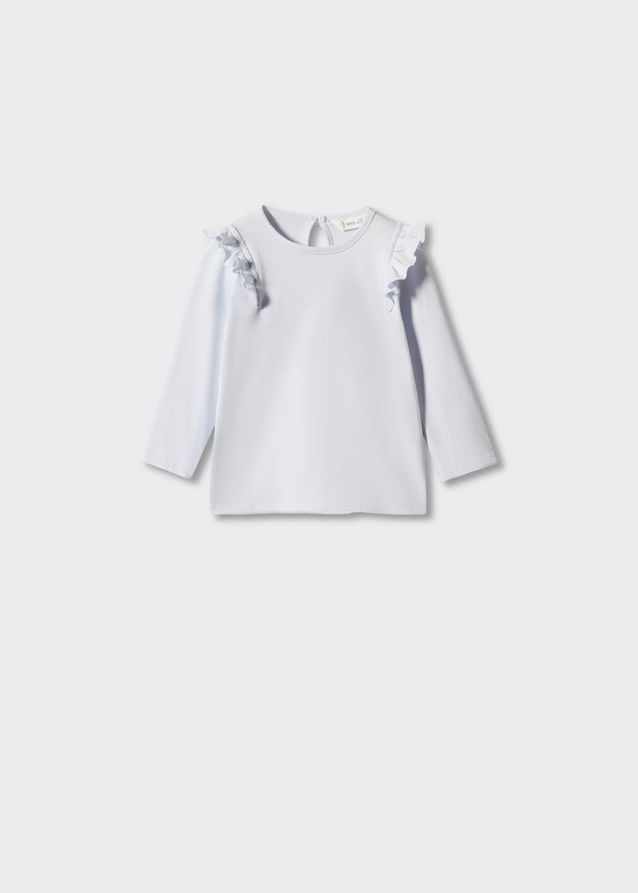 Long -sleeved t-shirt with ruffles - Товар без моделі