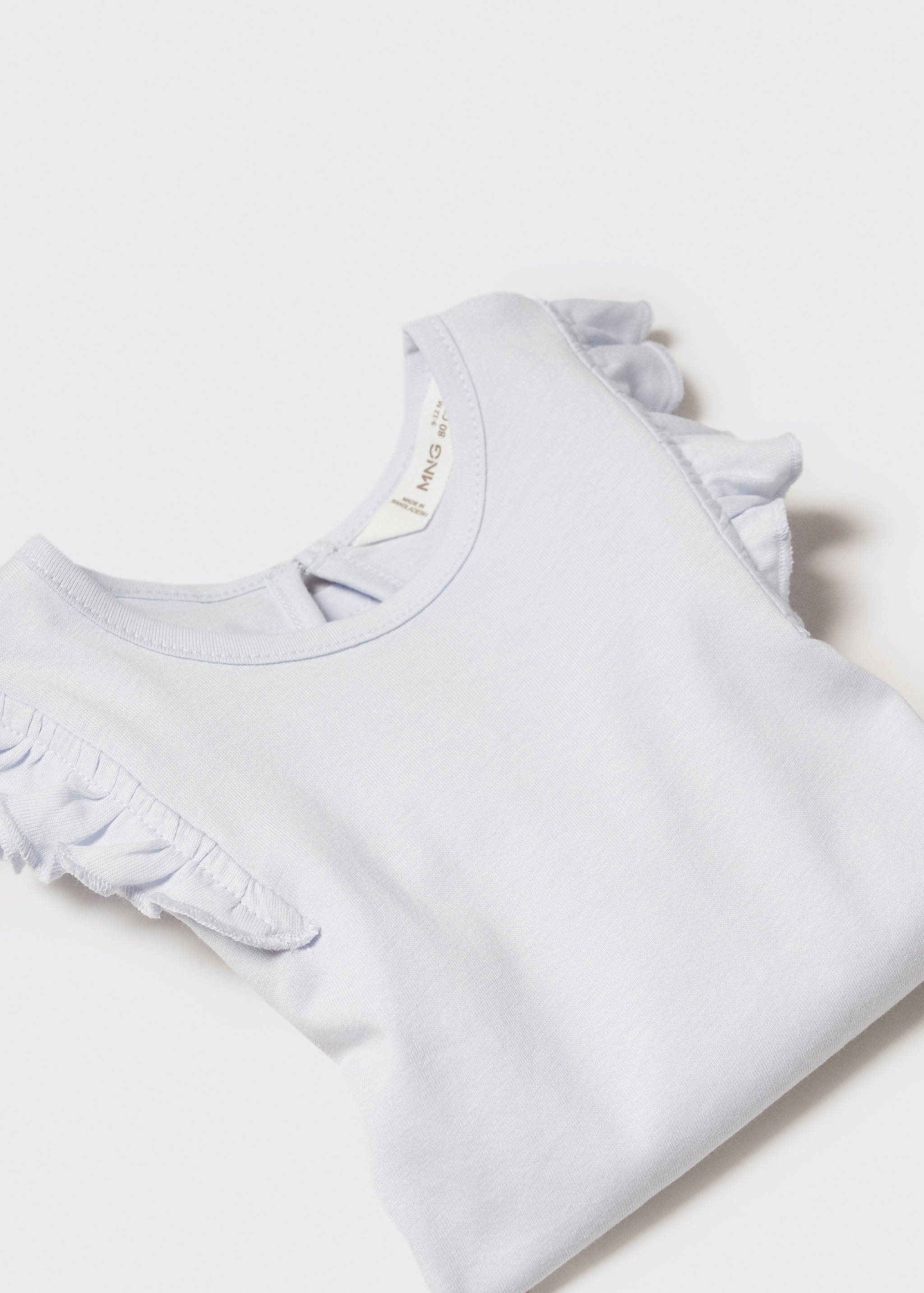 Long -sleeved t-shirt with ruffles - Детальніше про товар 0