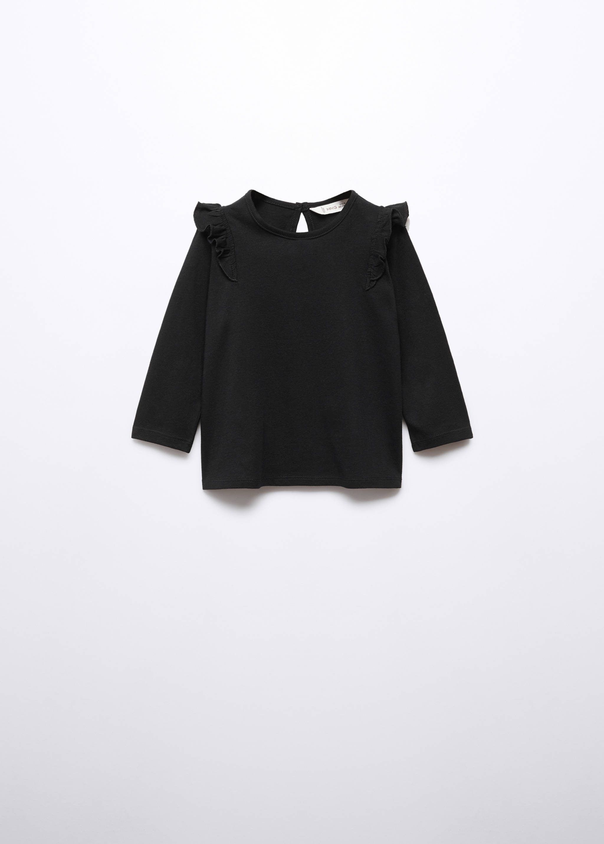 Long -sleeved t-shirt with ruffles - Загальний план
