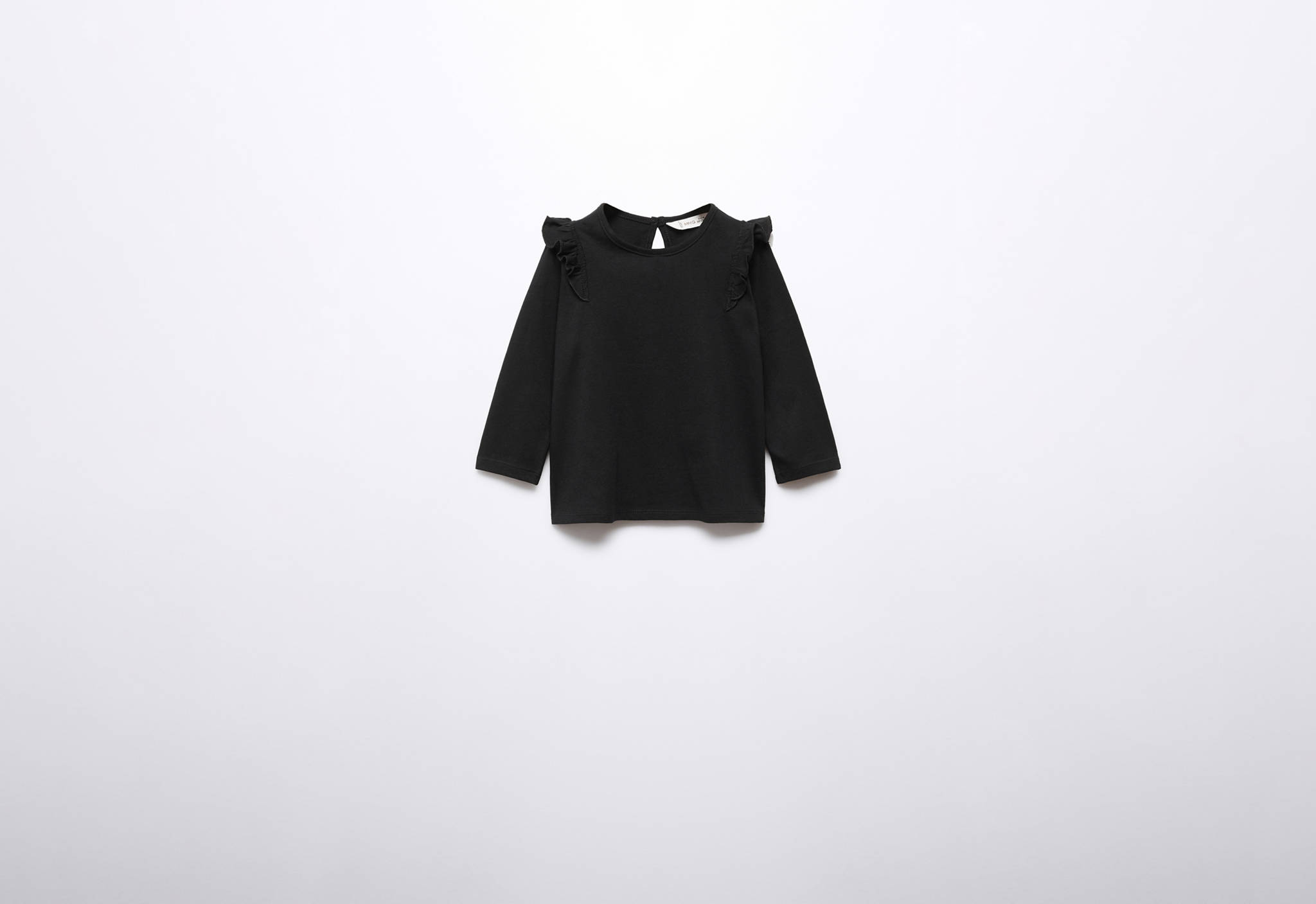 Long -sleeved t-shirt with ruffles - Панорамний  план