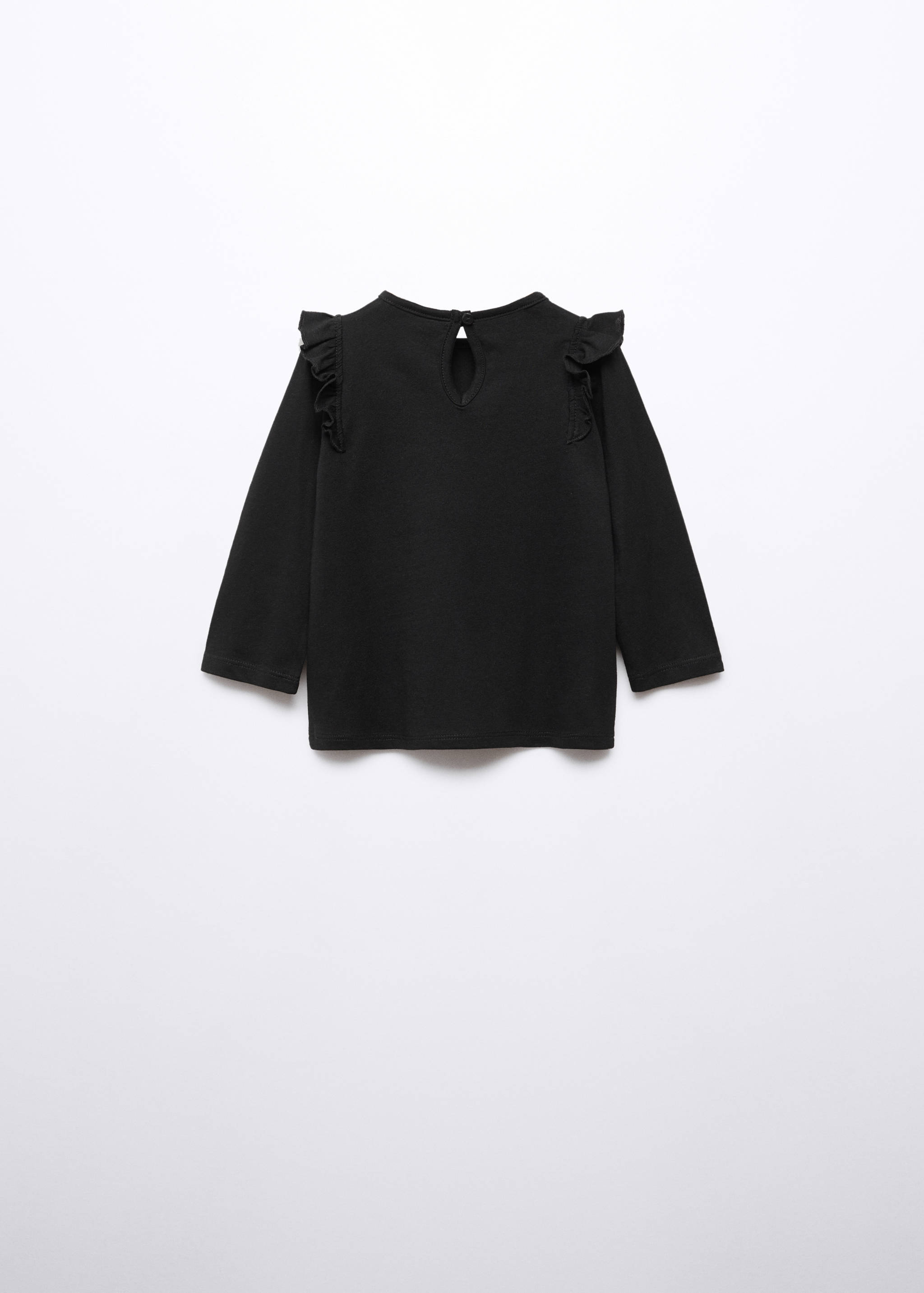 Long -sleeved t-shirt with ruffles - Зворотна сторона товару