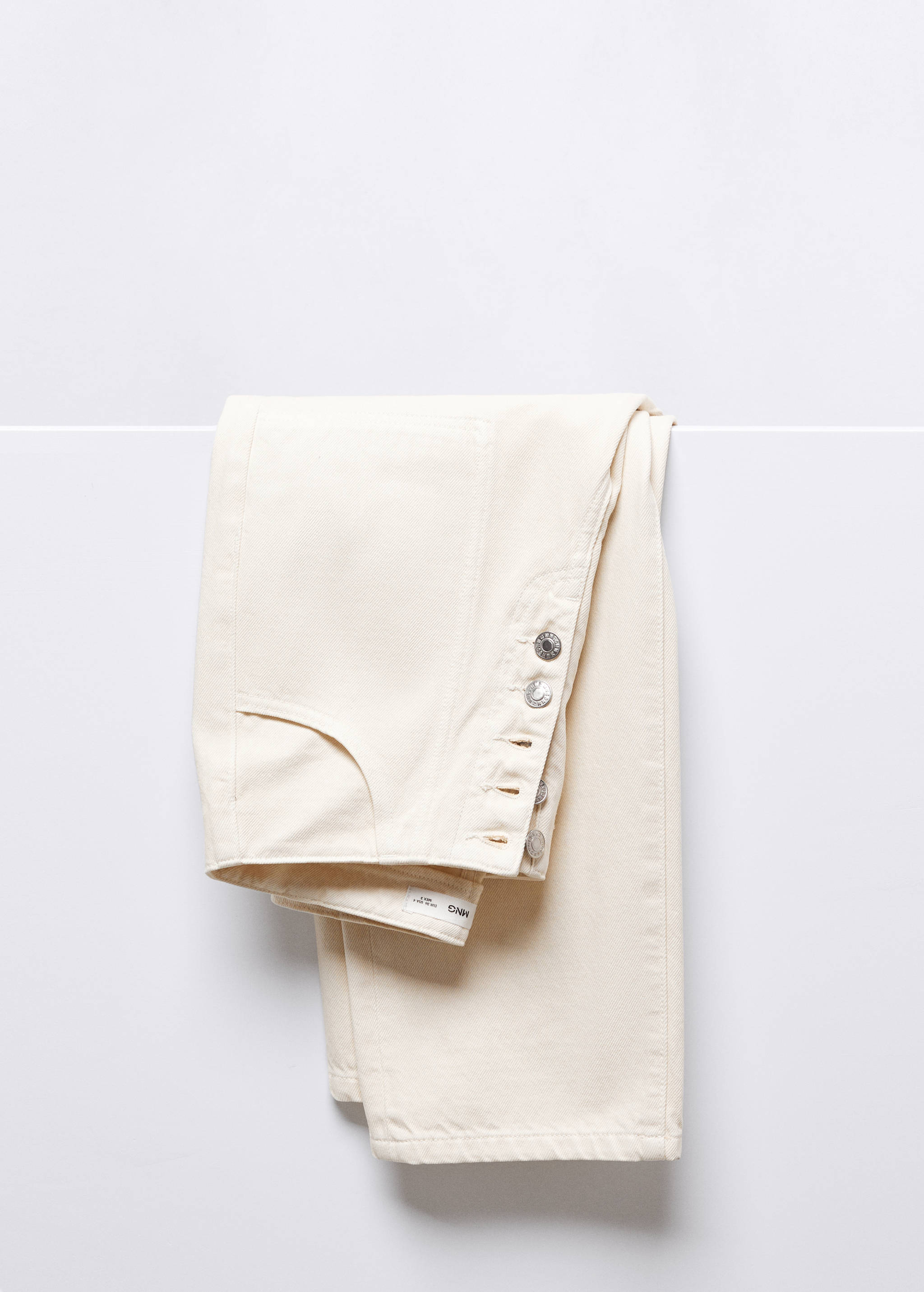 Jean droit crop boutons - Détail de l'article 8