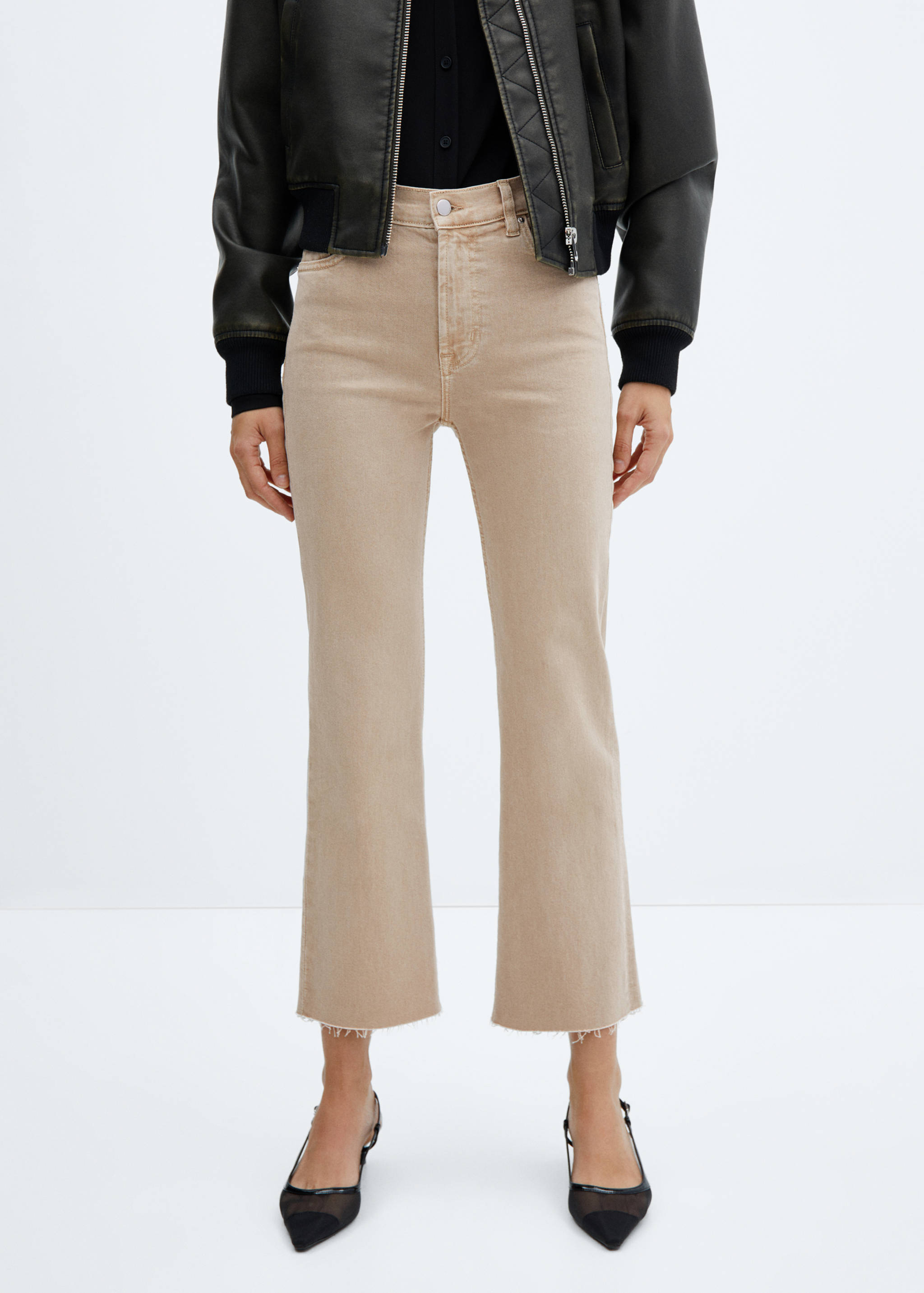 Sienna flared cropped jeans - Medium plane