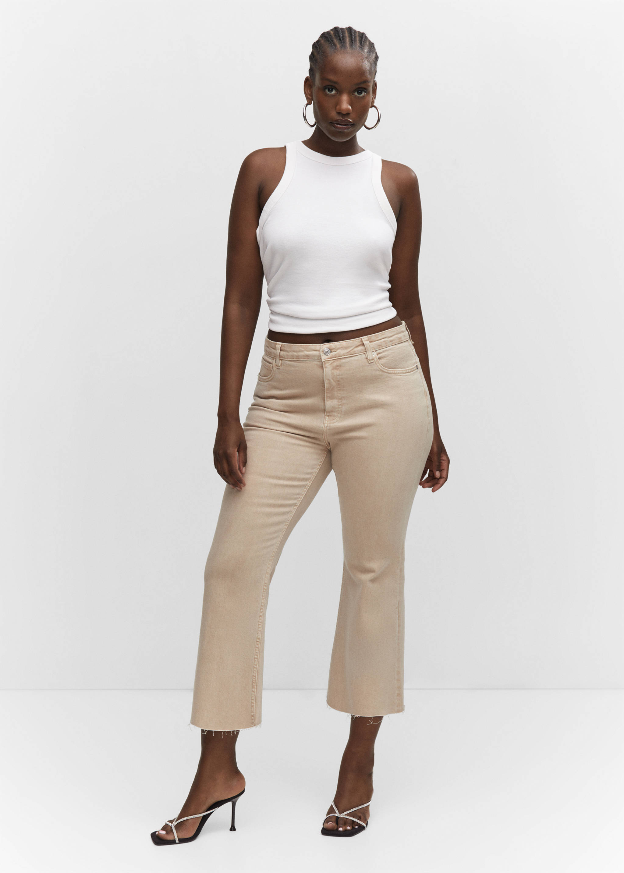 Sienna flared cropped jeans - Details of the article 3