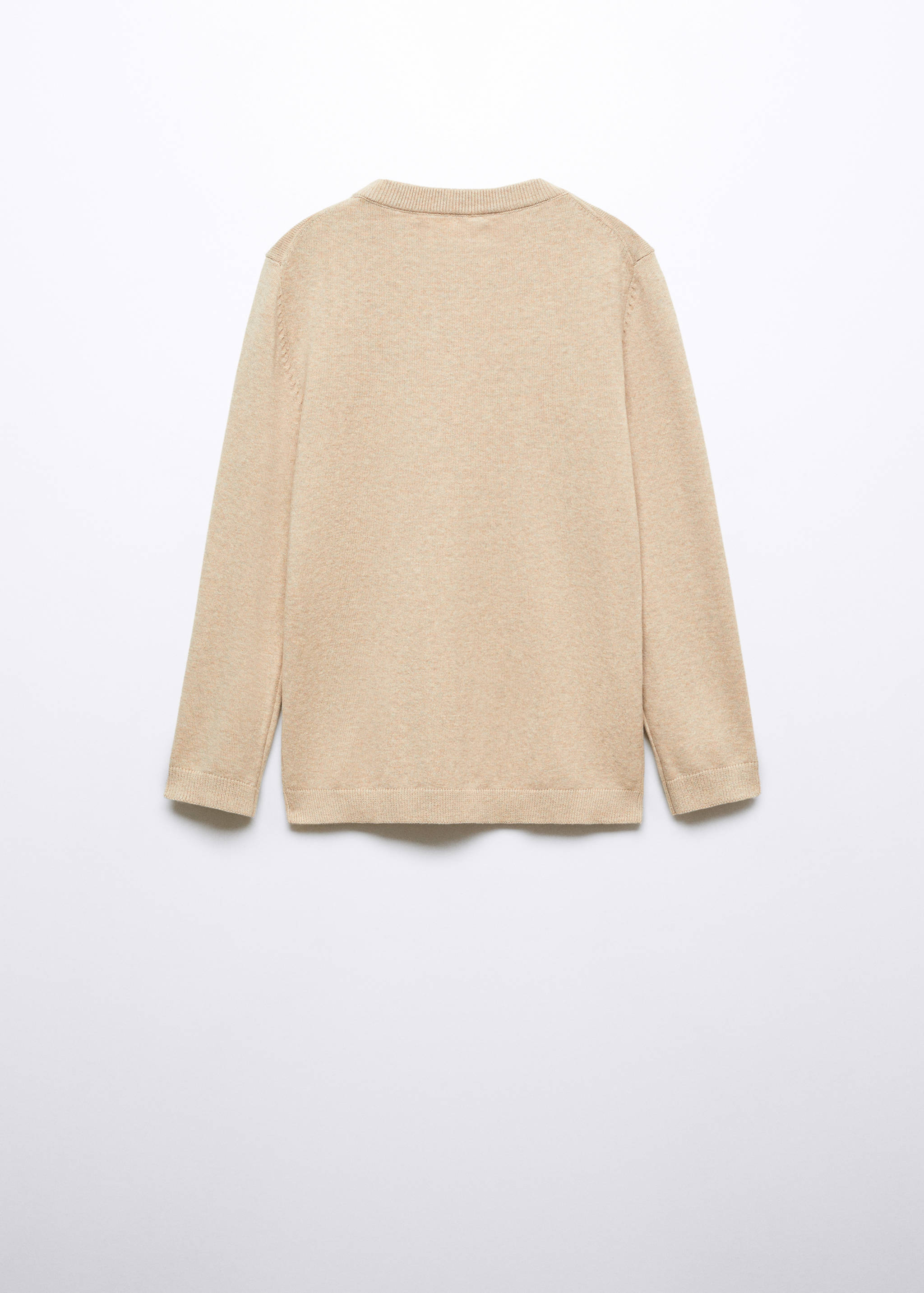 Knitted cotton sweater - Reverse of the article