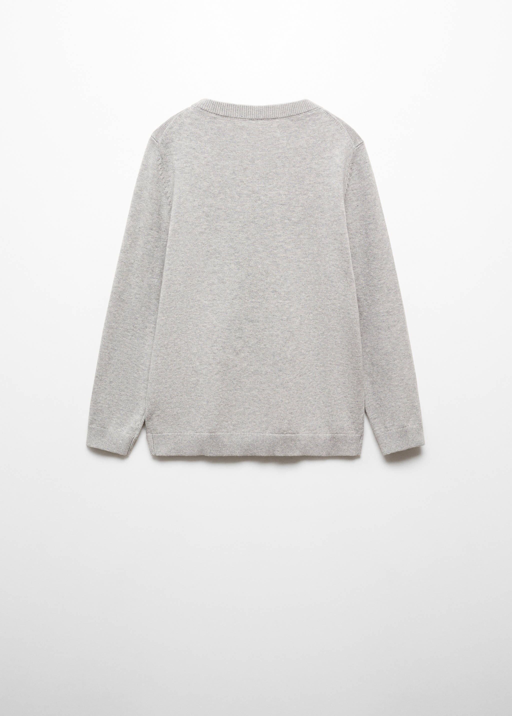 Knitted cotton sweater - Reverse of the article