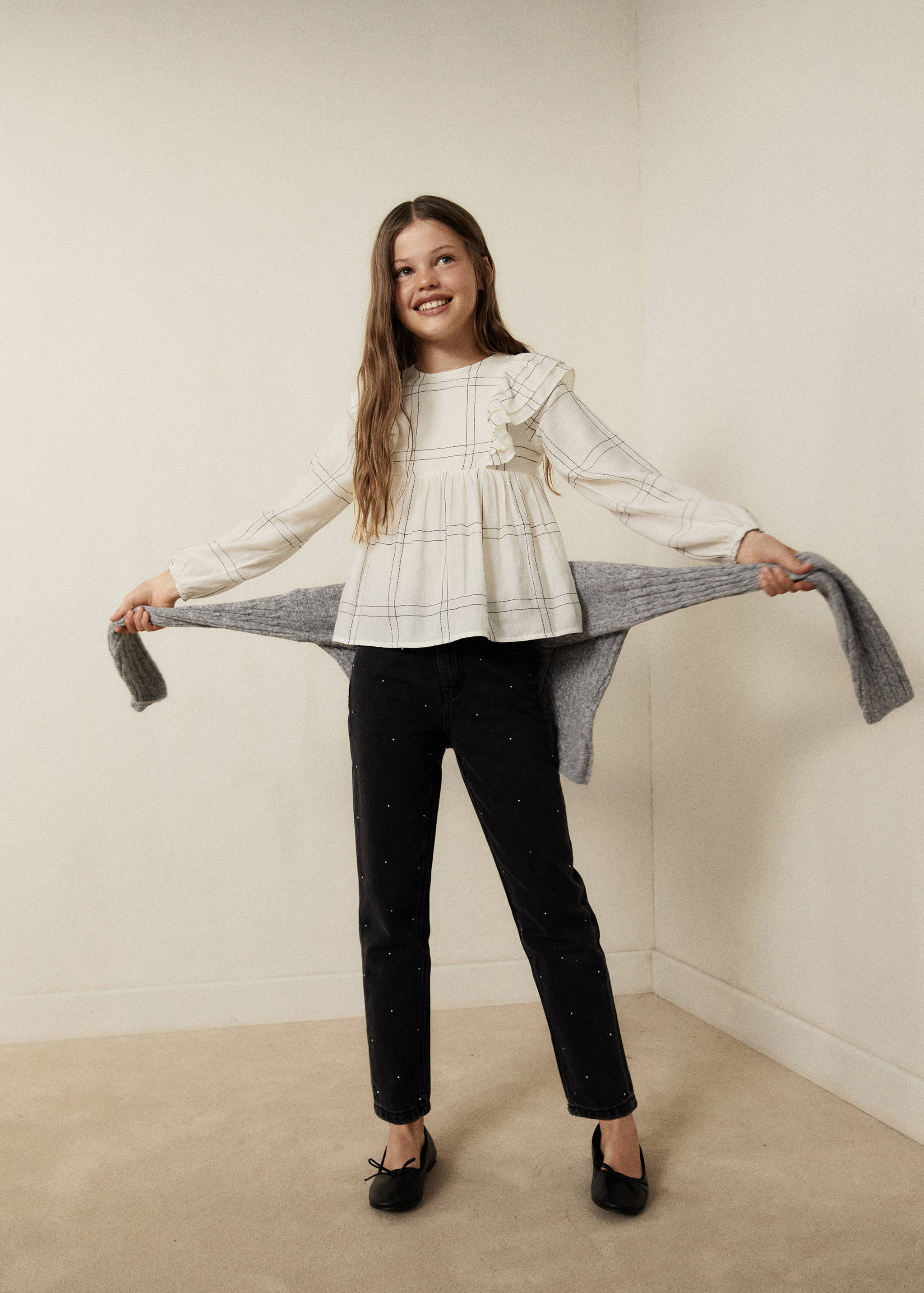 Shiny mom-fit jeans - Details of the article 5