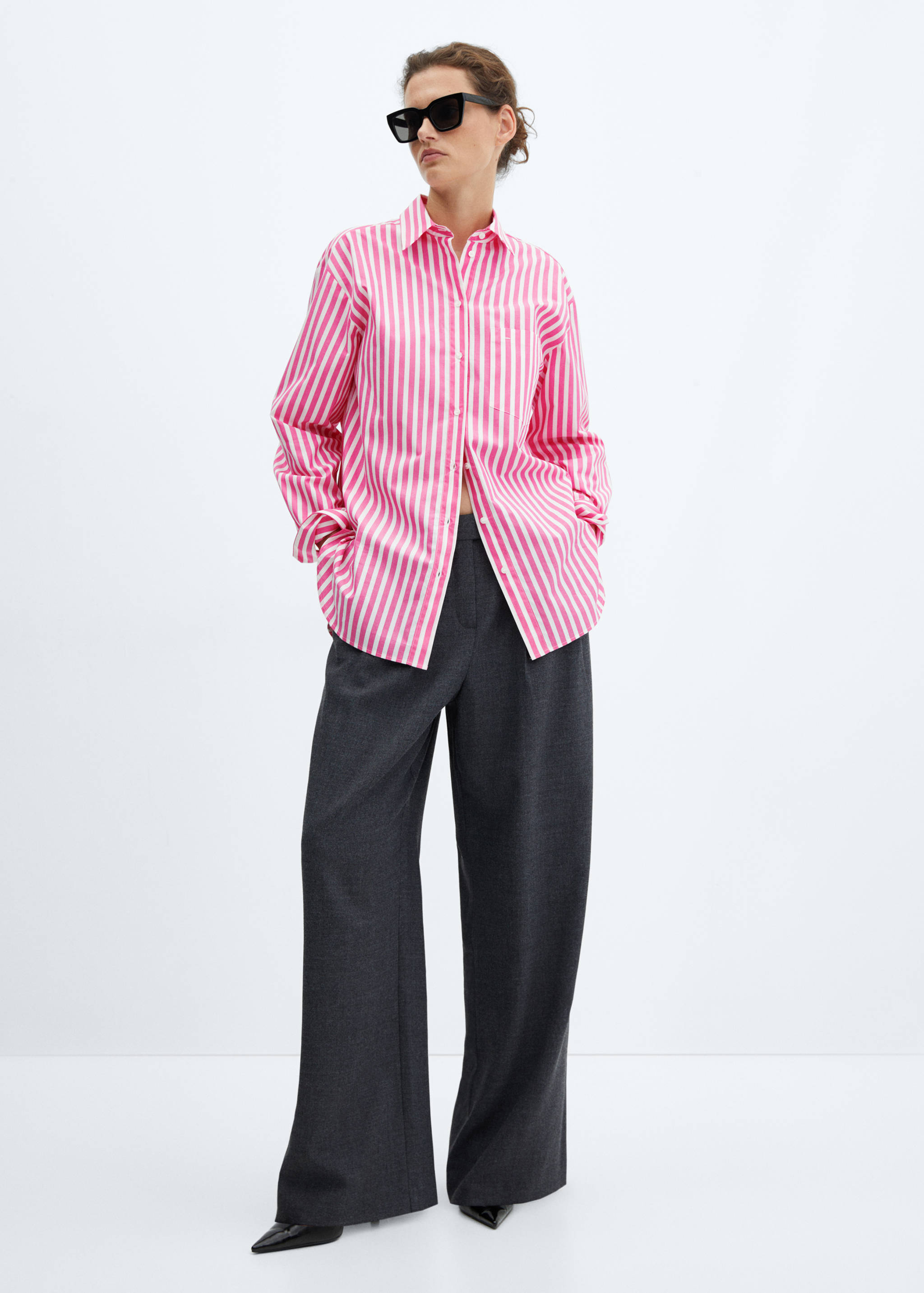 Chemise oversize poches - Plan général