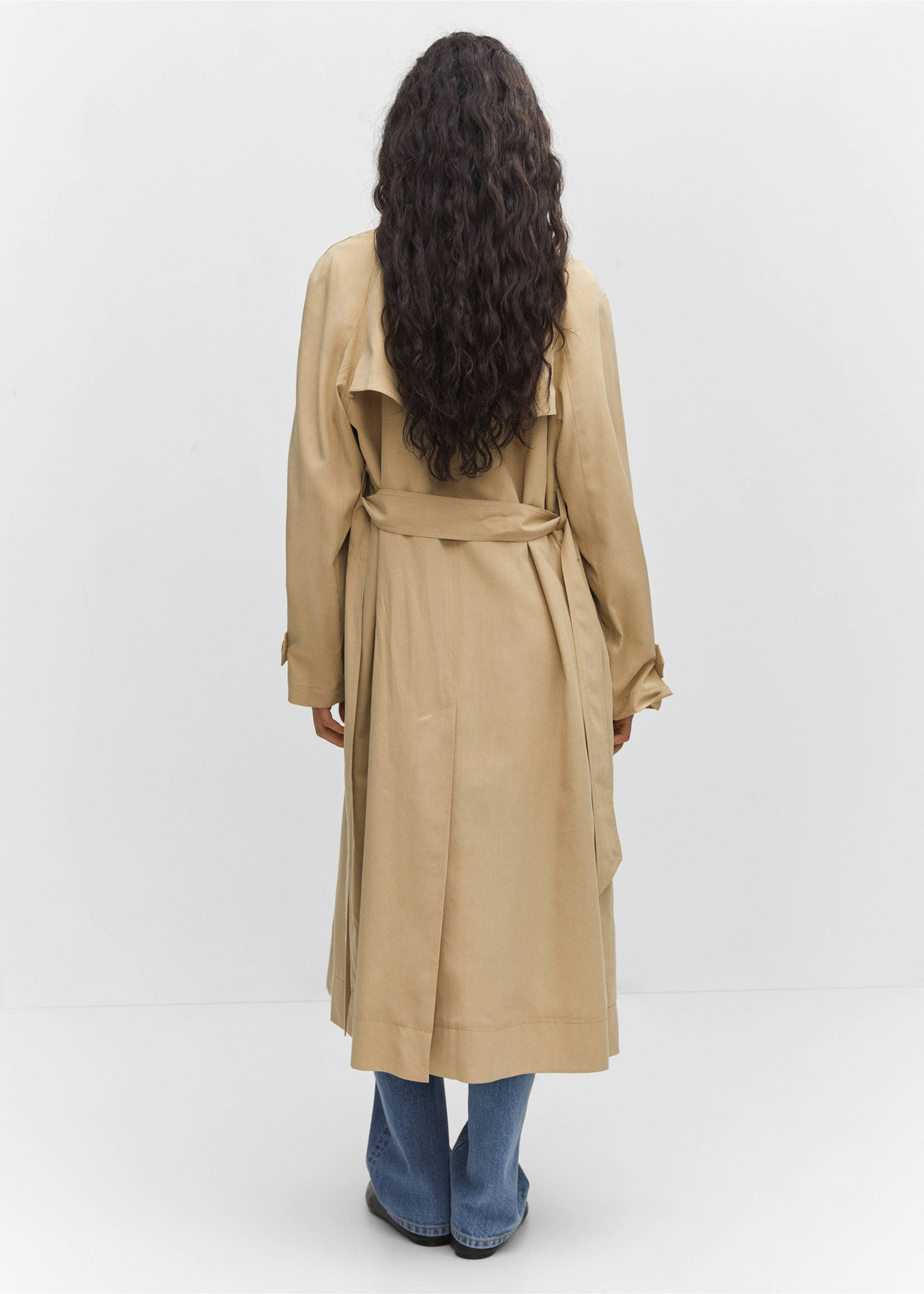 Trench fluide Tencel - Verso de l’article, Beige. Ref: 57013780-00.