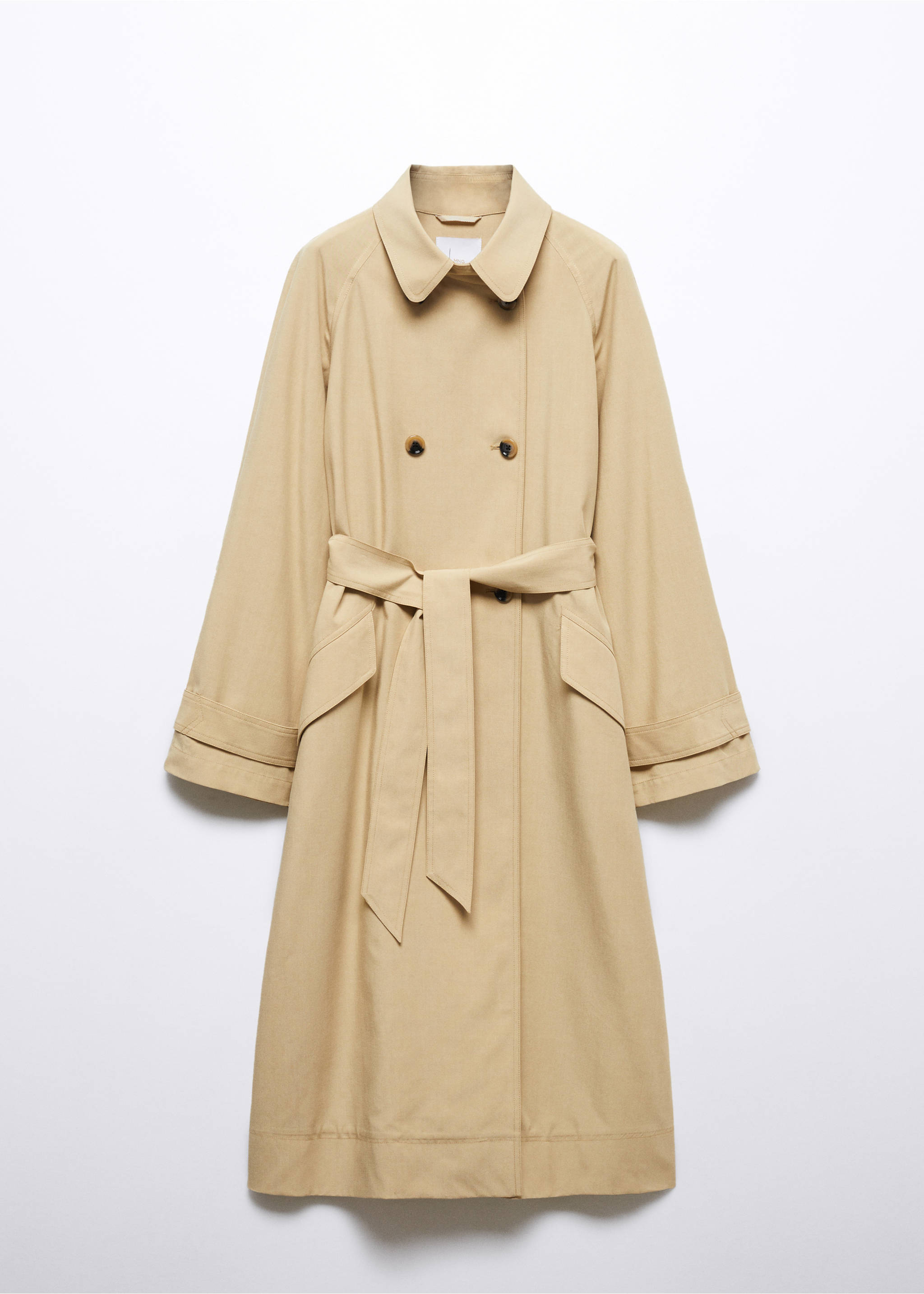 Trench fluide Tencel - Article sans modèle, Beige. Ref: 57013780-00.