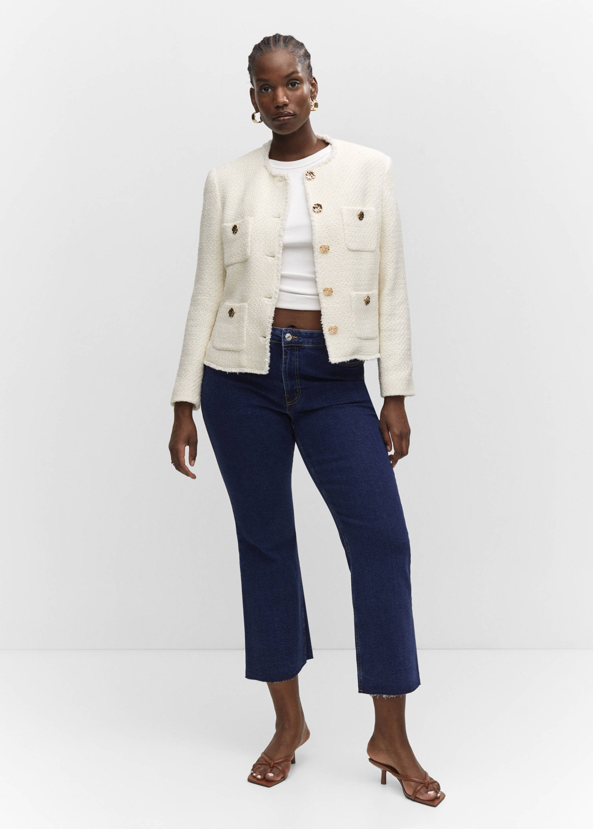 Sienna flared cropped jeans - Details of the article 3