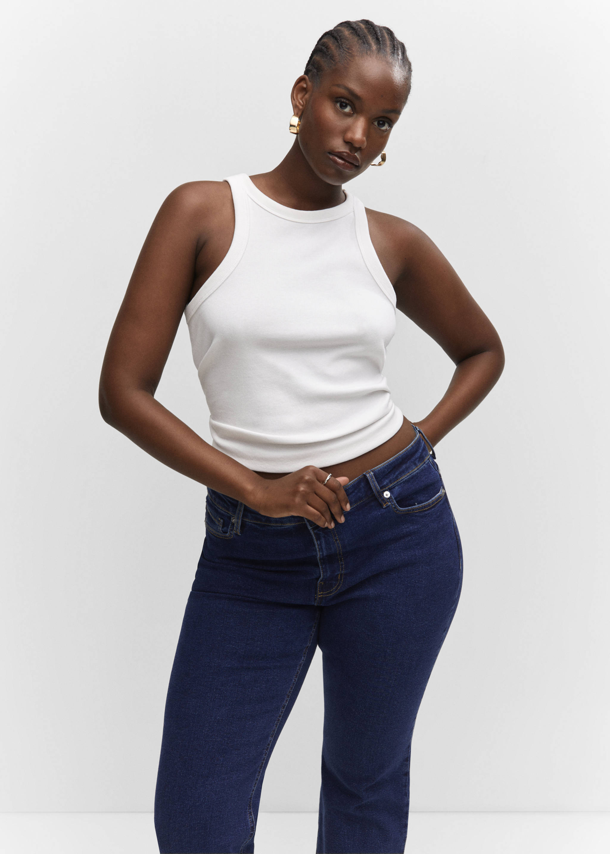 Sienna flared cropped jeans - Details of the article 5