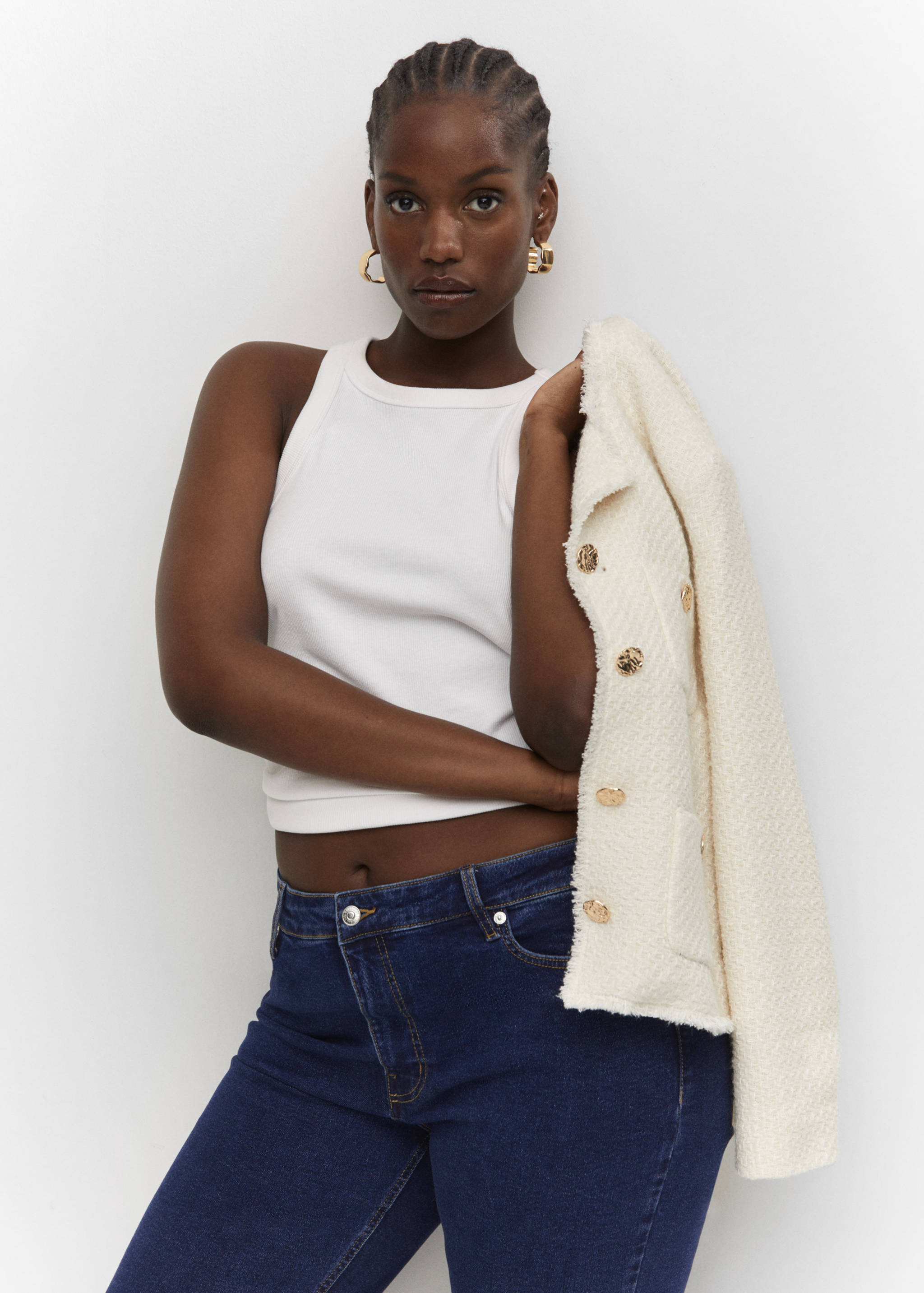 Sienna flared cropped jeans - Details of the article 4