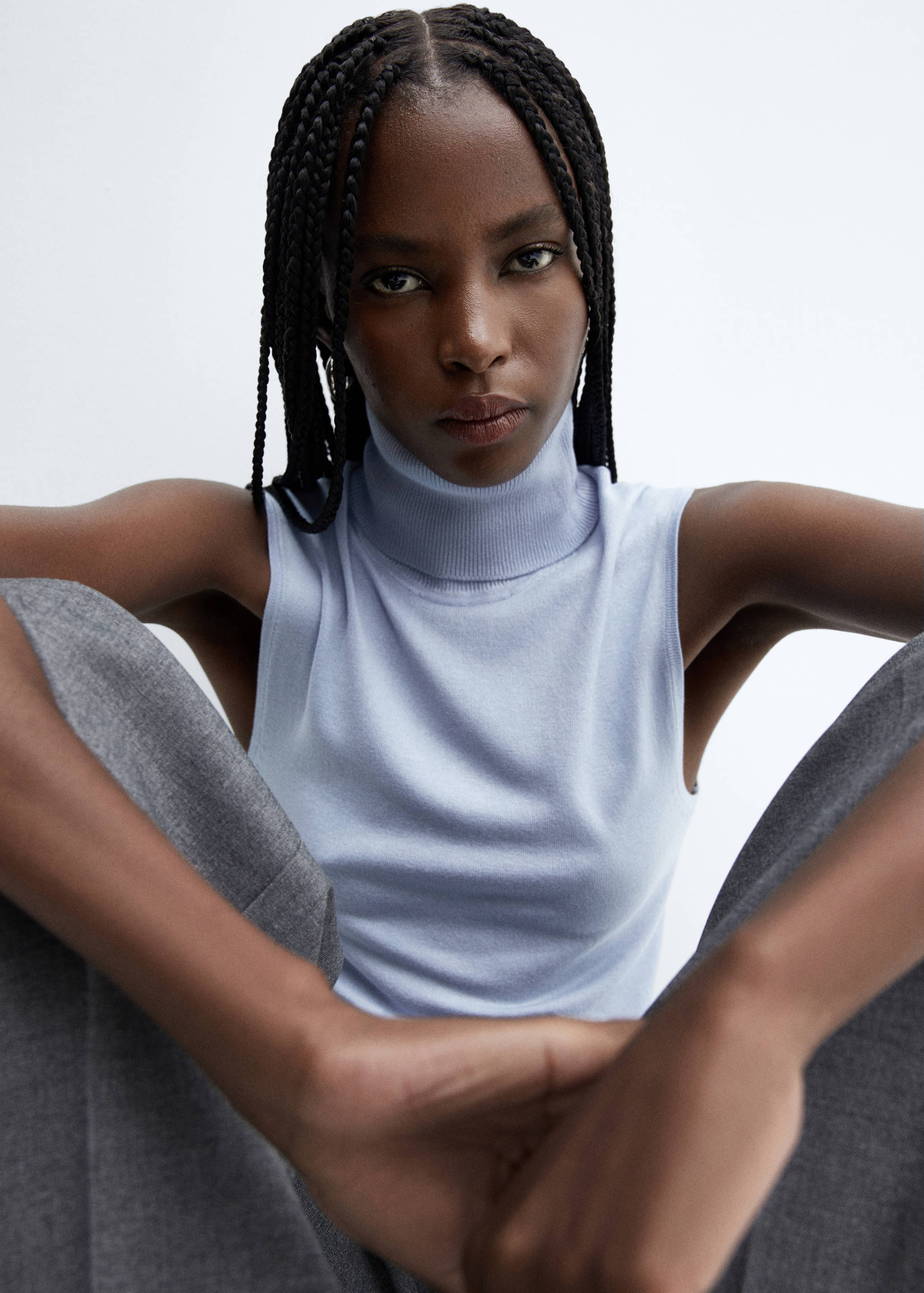Turtleneck knit top - Details of the article 2