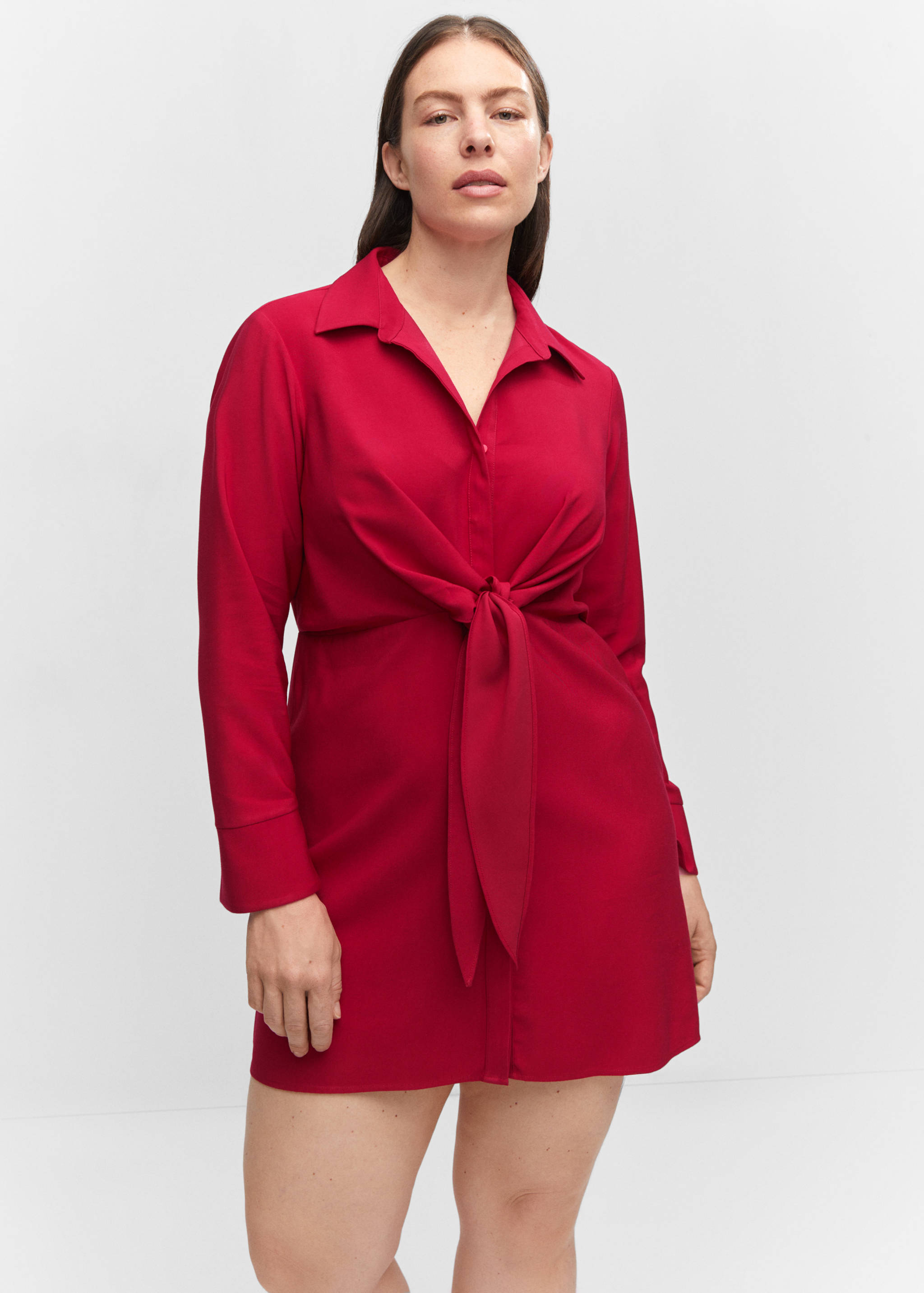 Vestido camisero detalle nudo - Detalle del artículo 5
