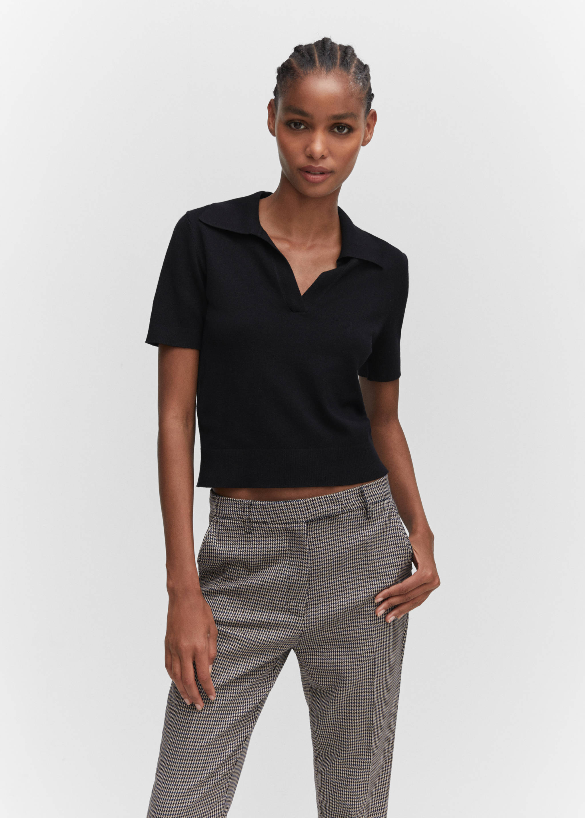 中腰紧身裤 - null