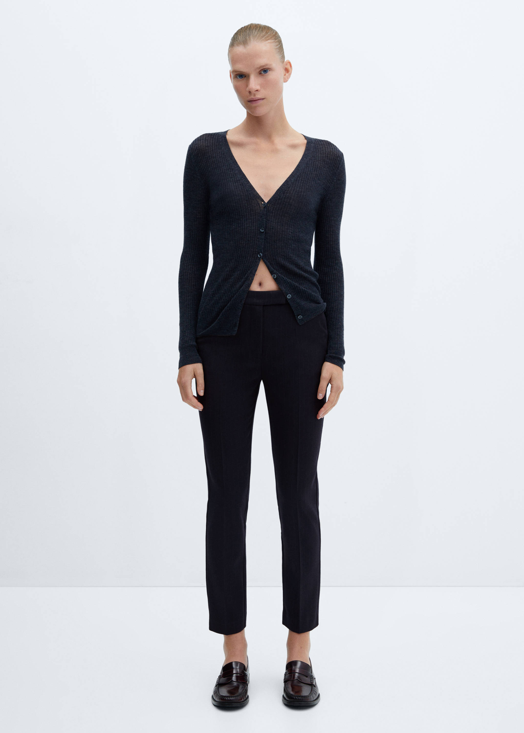 中腰紧身裤 - null