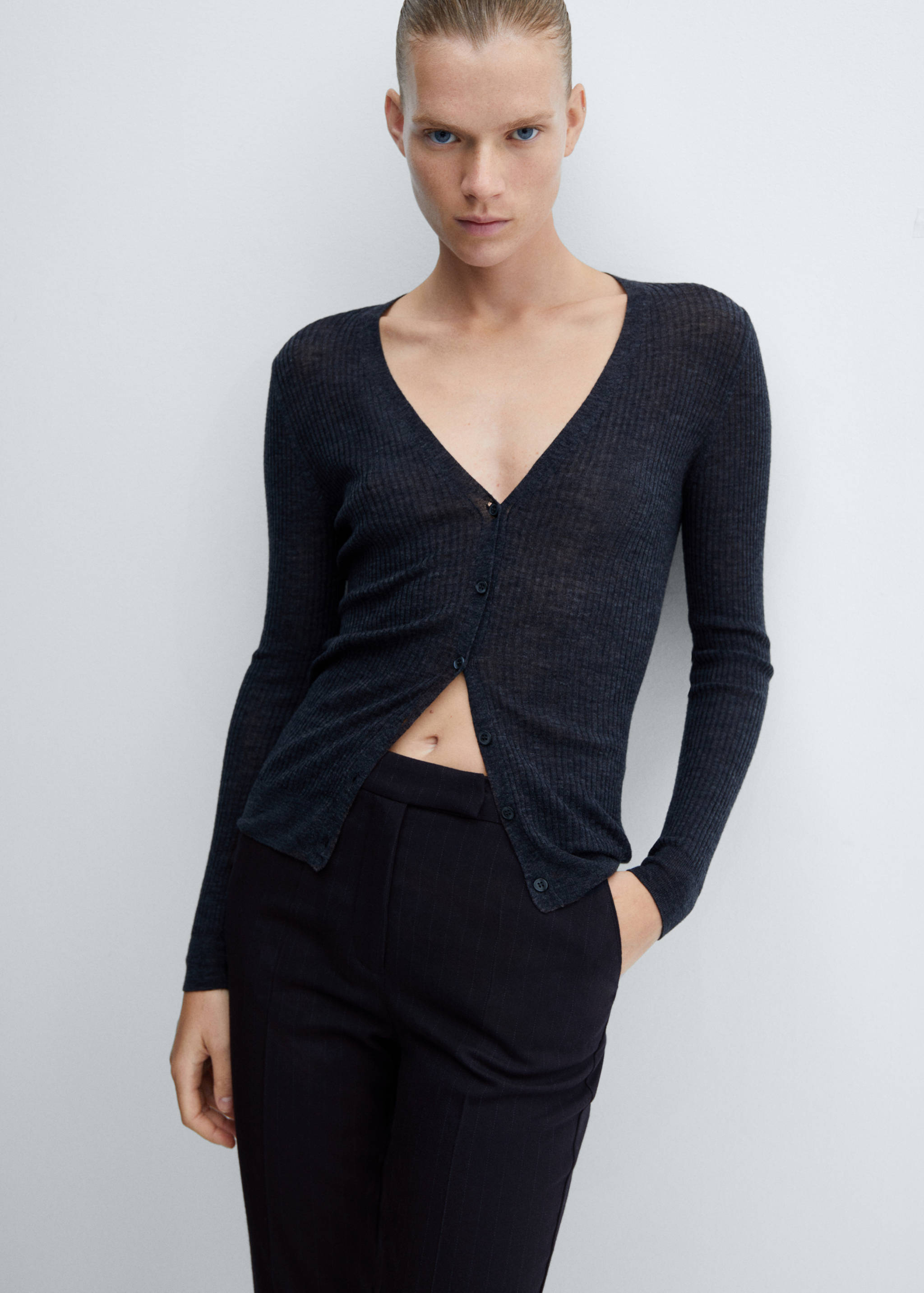 中腰紧身裤 - null