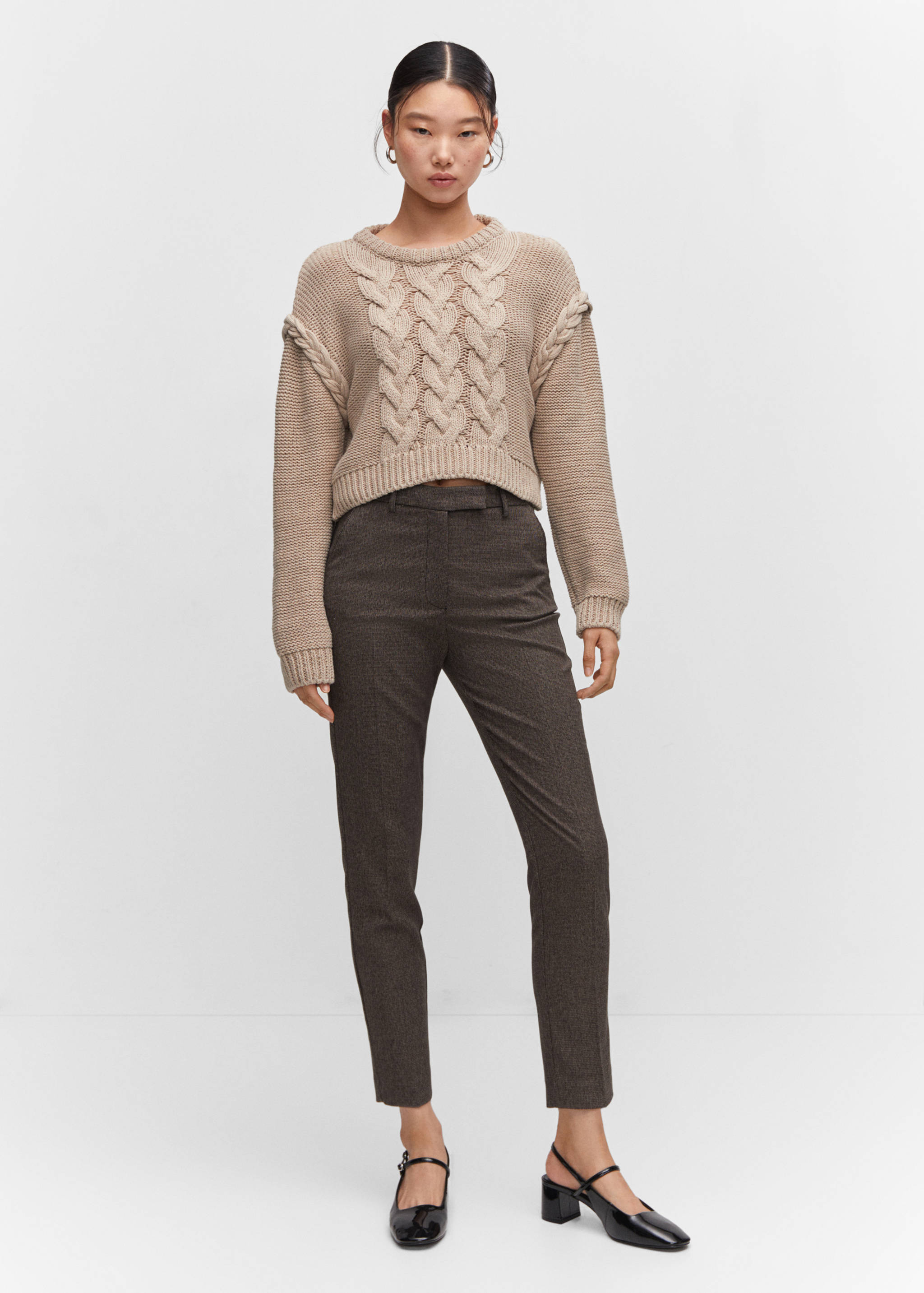 中腰紧身裤 - null