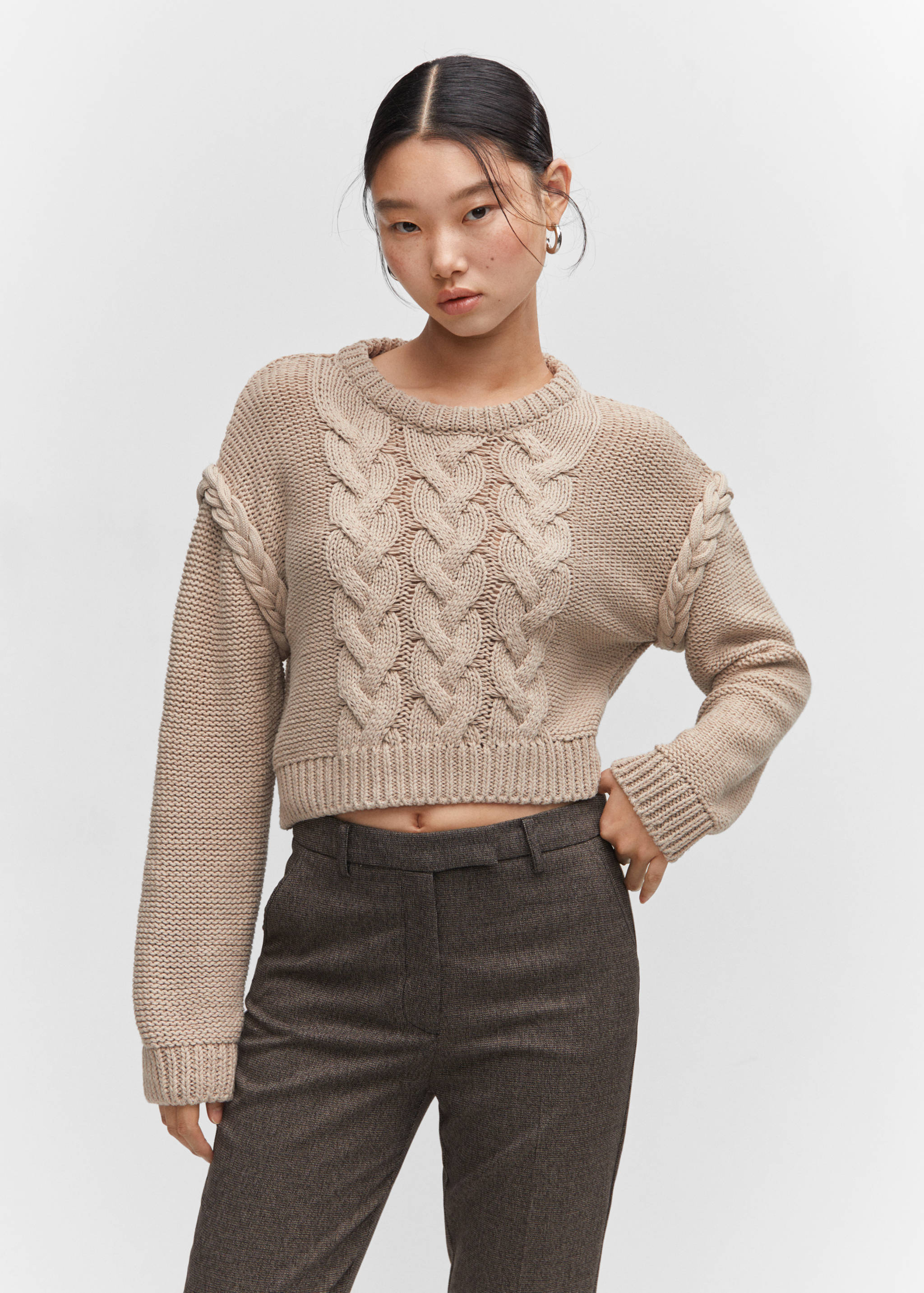 中腰紧身裤 - null