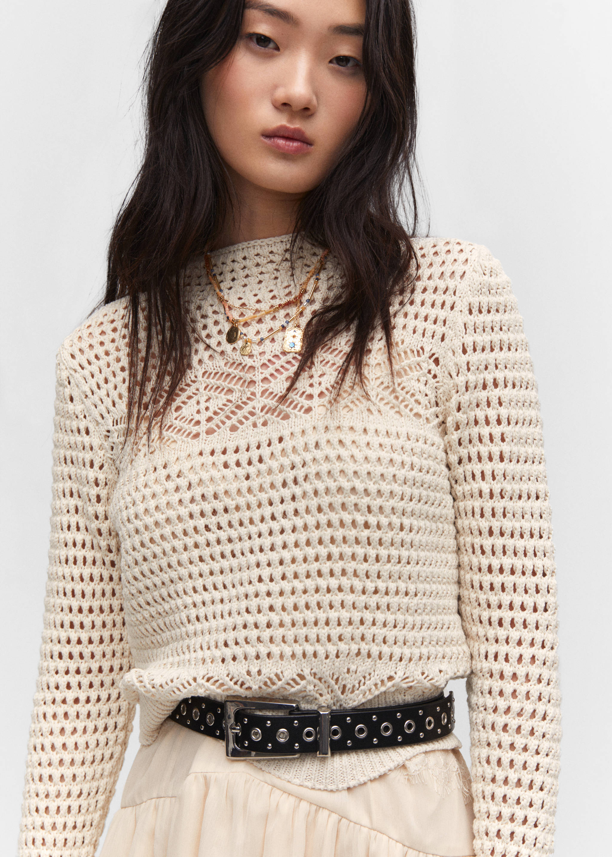 Jersey calado cuello perkins - Detalle del artículo 1