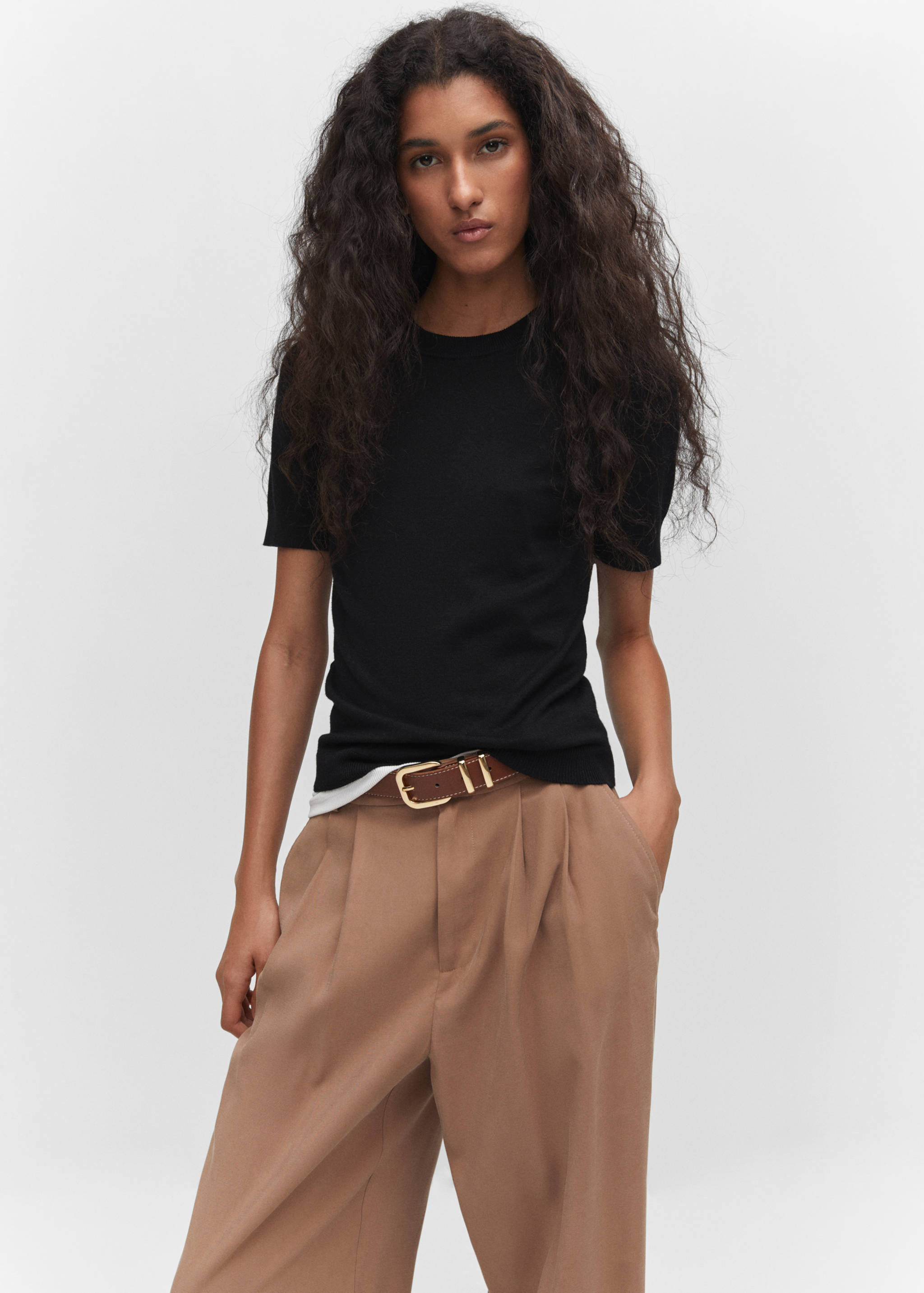 Pull-over manches courtes - Plan moyen