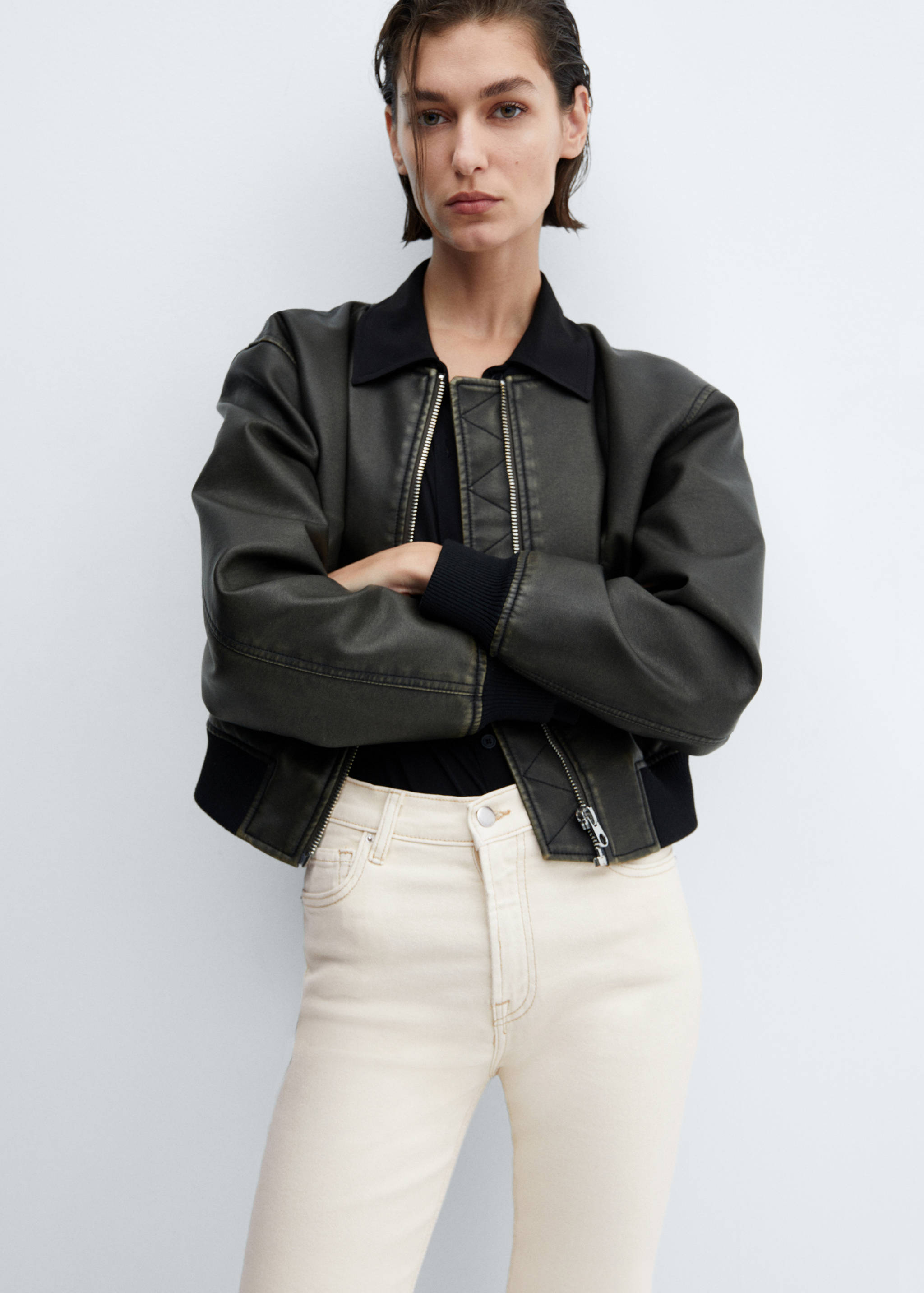 Sienna flared cropped jeans - Details of the article 1