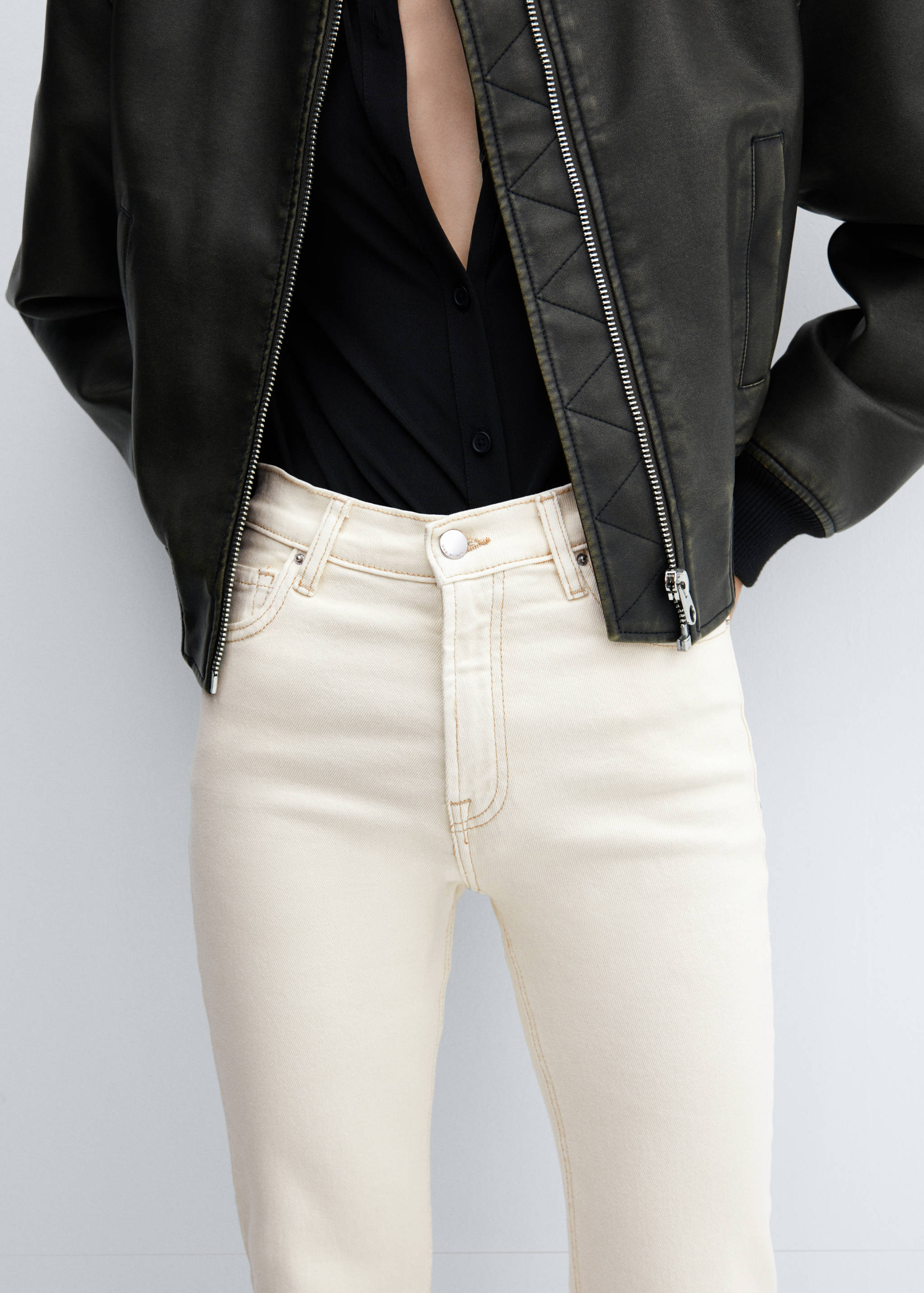 Sienna flared cropped jeans - Details of the article 6
