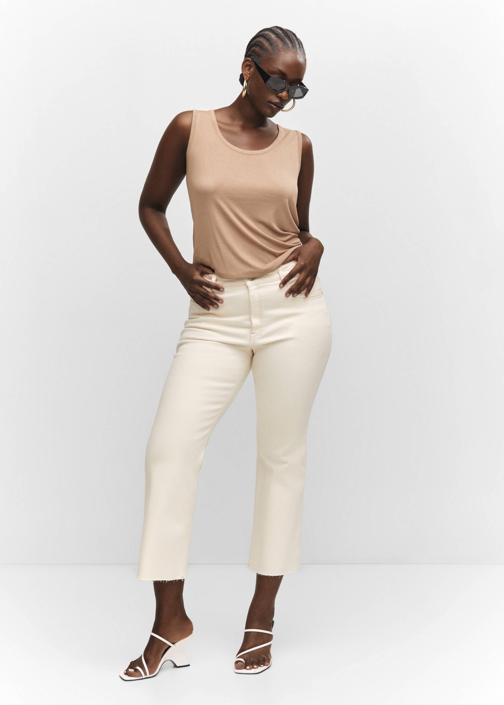 Sienna flared cropped jeans - Details of the article 3