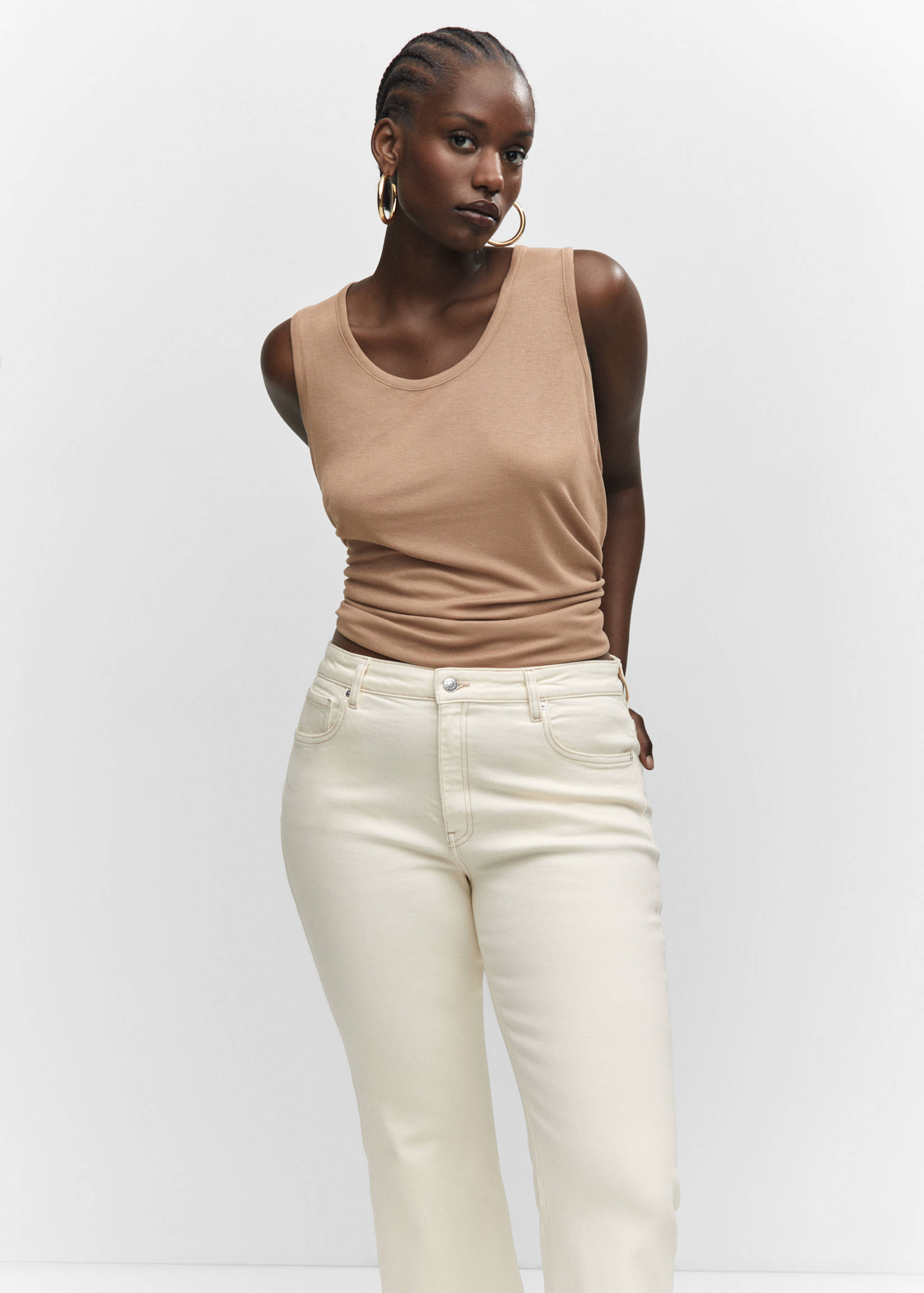 Sienna flared cropped jeans - Details of the article 5