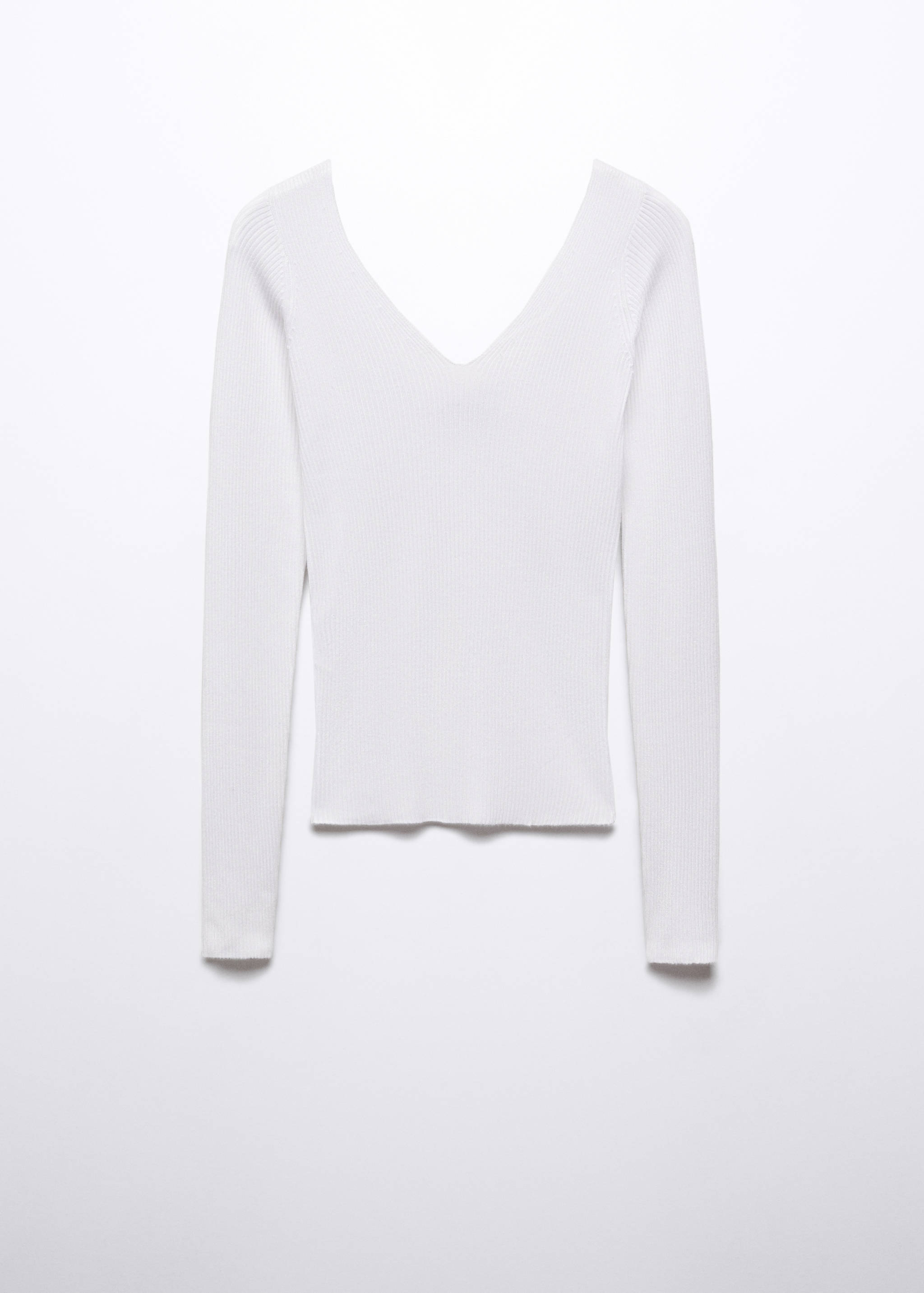 Ribbed sweater with low-cut back - Article without model
