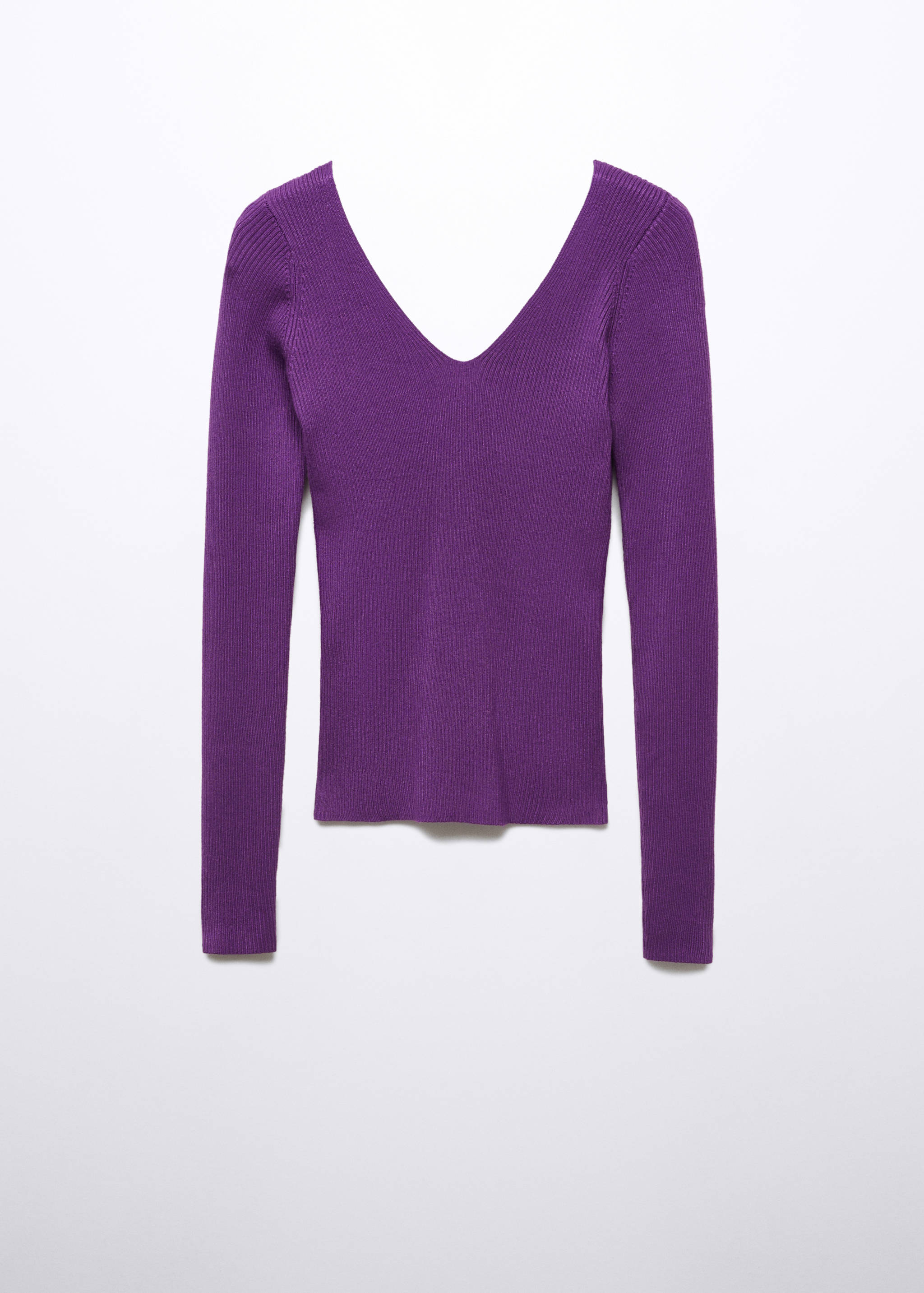 Ribbed sweater with low-cut back - Article without model