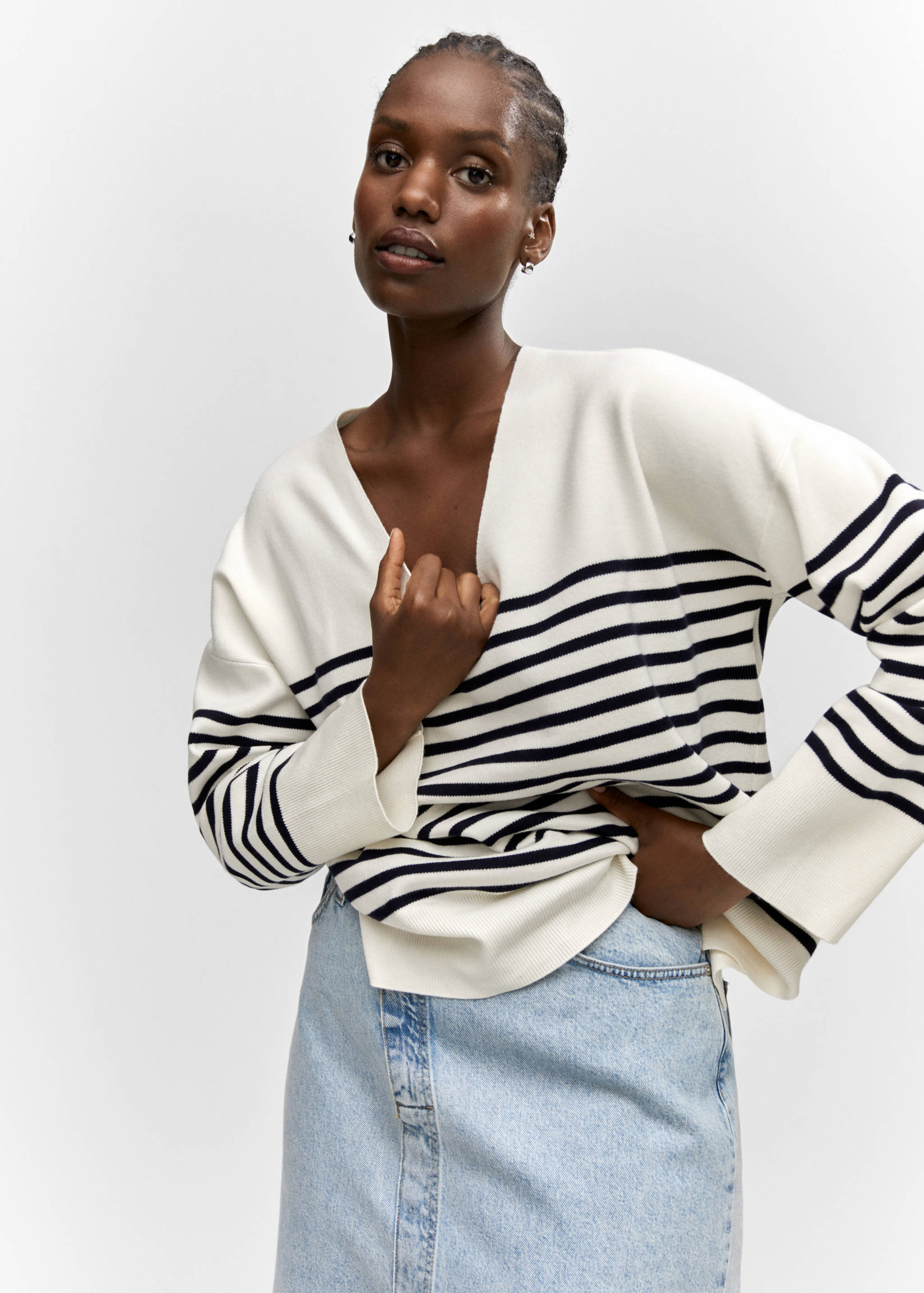 Pull-over oversize col V - Détail de l'article 5